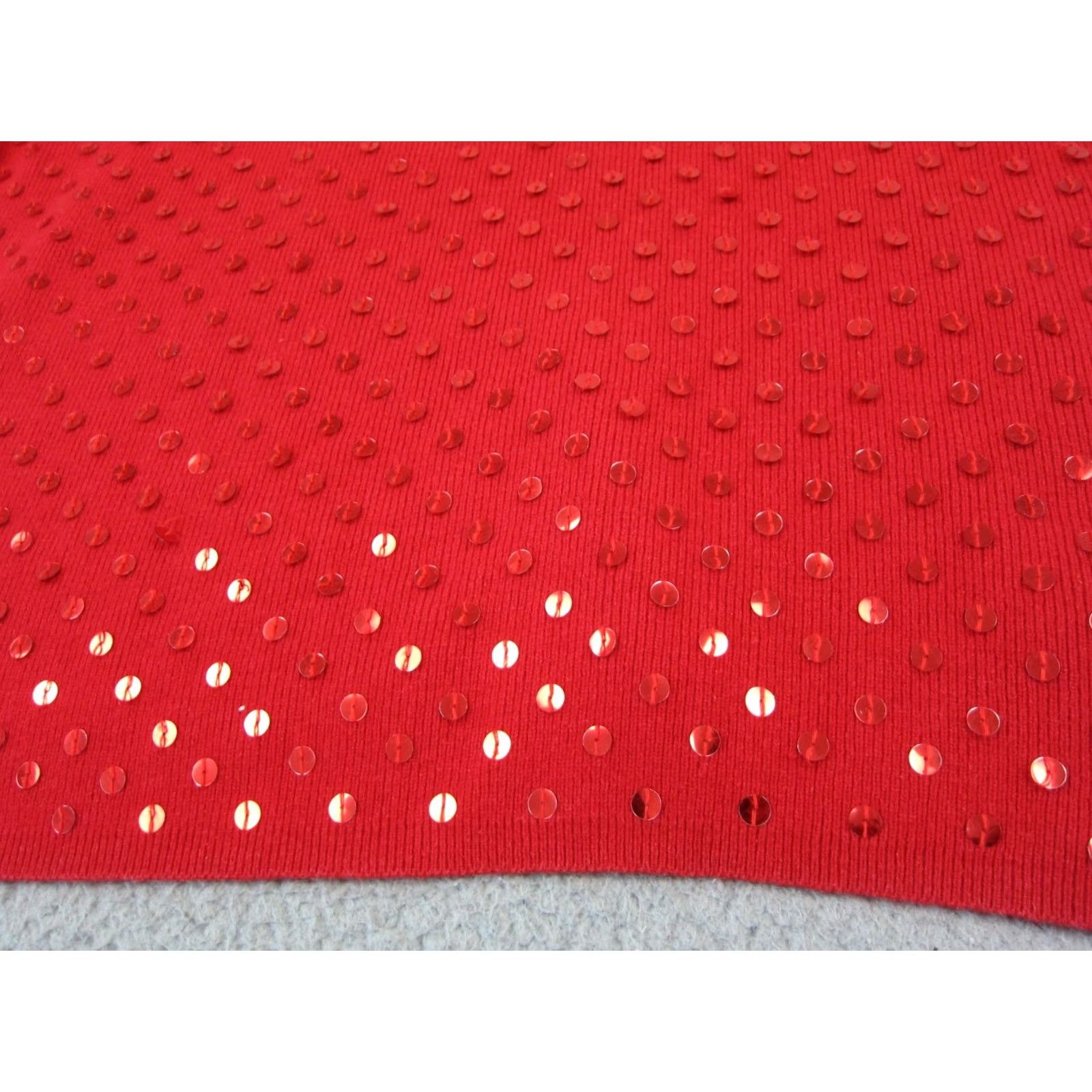 Vintage VINTAGE Jaclyn Smith Sweater Womens XL Red Sequin Silk Angora 90s Size XL / US 12-14 / IT 48-50 - 2 Thumbnail