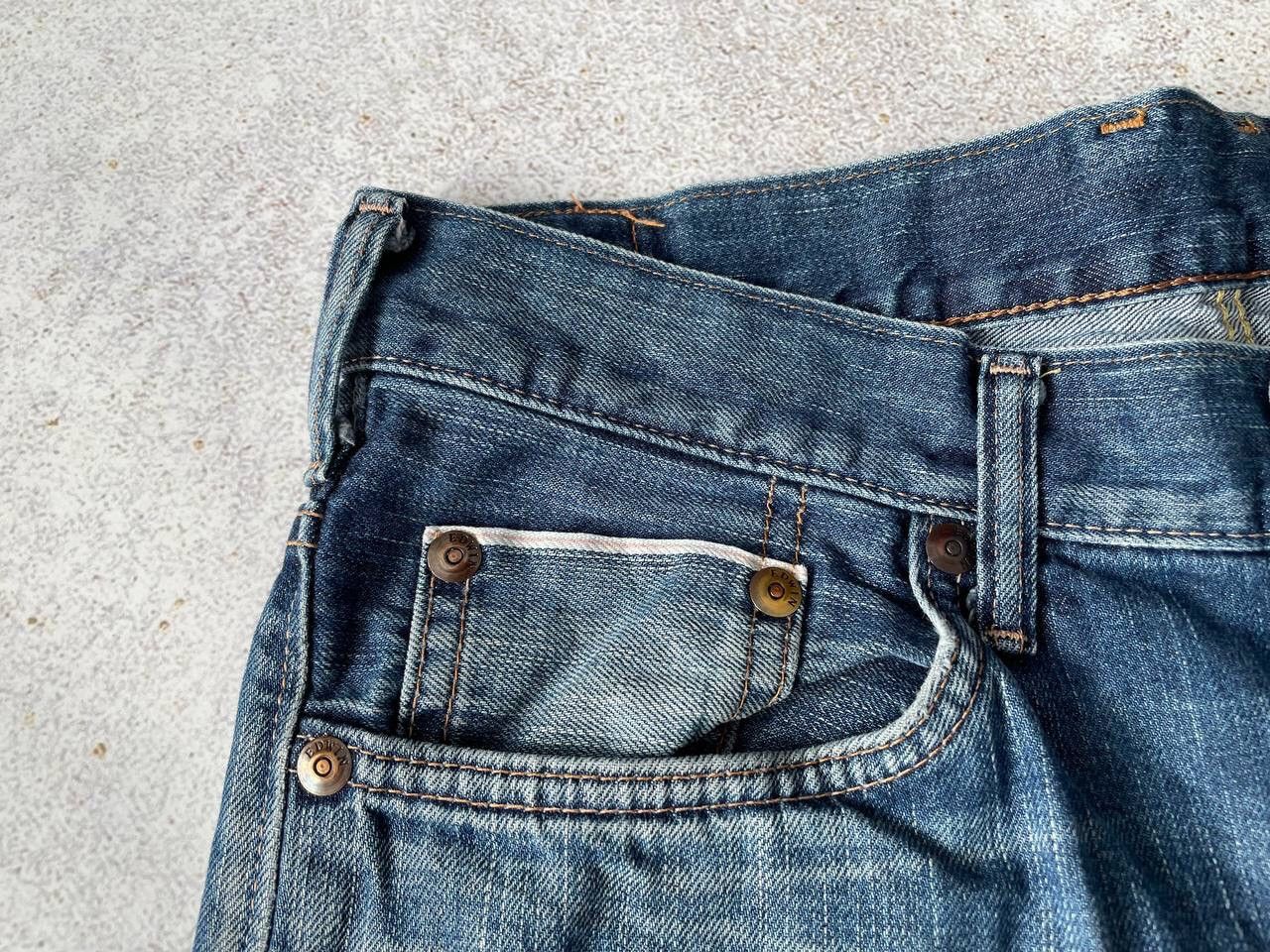 Edwin × Japanese Brand × Vintage Vintage Edwin SK505N Selvage Denim Pants Y2K Ultra Rare Item Size US 33 - 6 Thumbnail