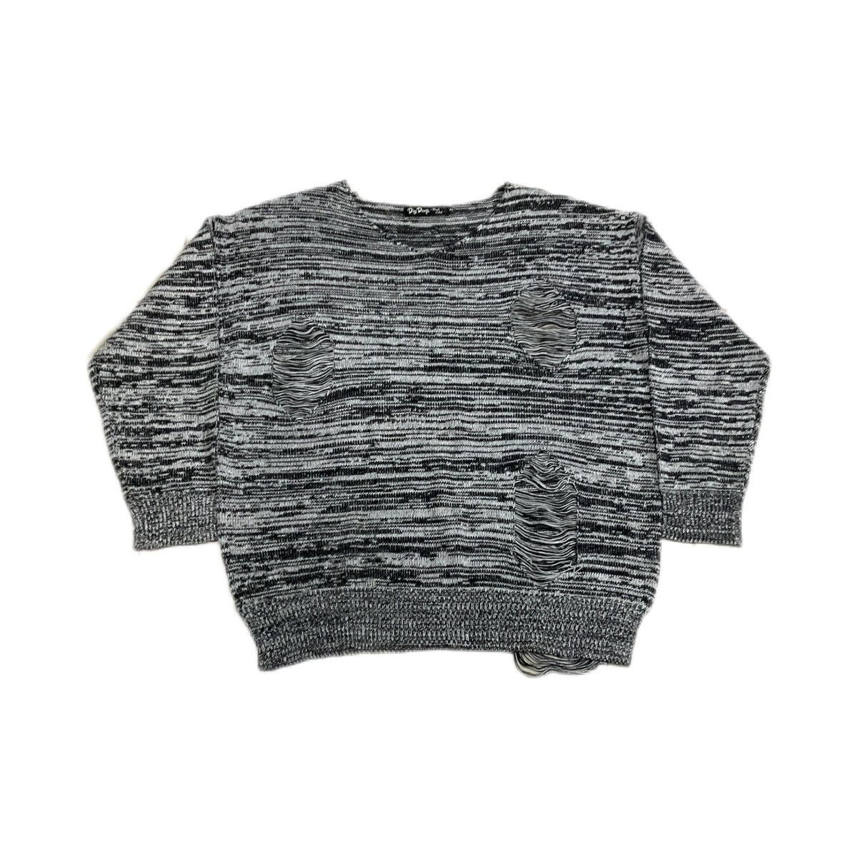 Hysteric Glamour × Japanese Brand × Seditionaries 🔥Sick Y2K Dig Deep Frayed Knit Sweater Distressed Size US M / EU 48-50 / 2 - 2 Thumbnail