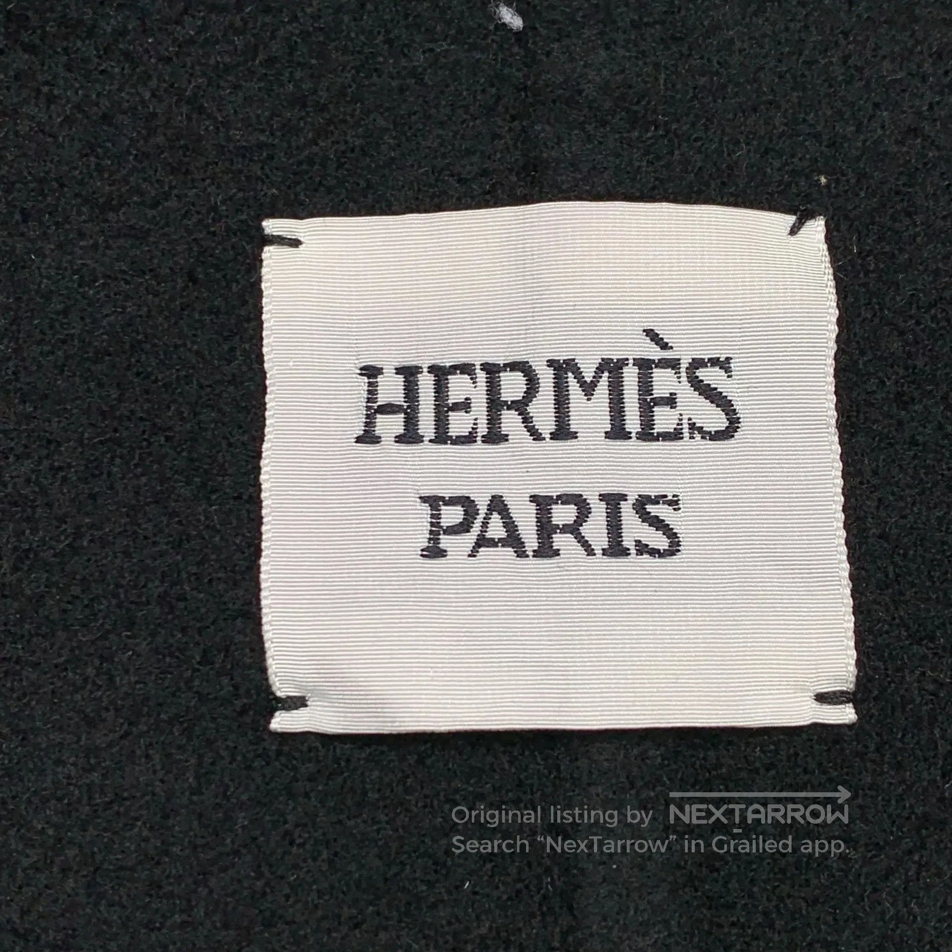 Hermes Hermes Black leather mid-length cashmere belt coat size 38 Size XS / US 0-2 / IT 36-38 - 3 Thumbnail
