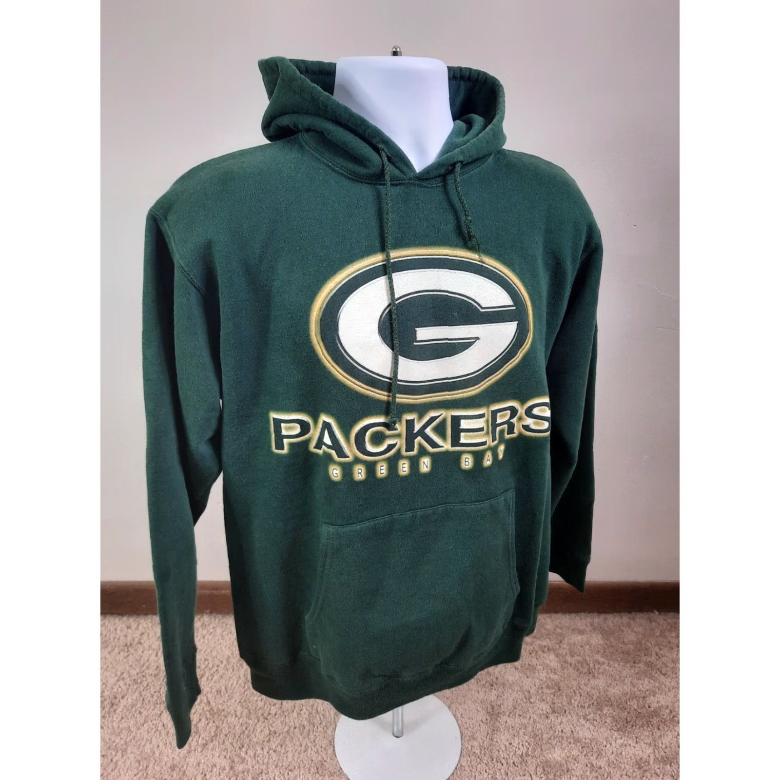 NFL VINTAGE 90s Green Bay Packers NFL Football Hoodie Hooded Sweatshirt Mens M Green NFL Football True Fan Hoodie Sweatshirt Mens Size US M / EU 48-50 / 2 - 4 Thumbnail