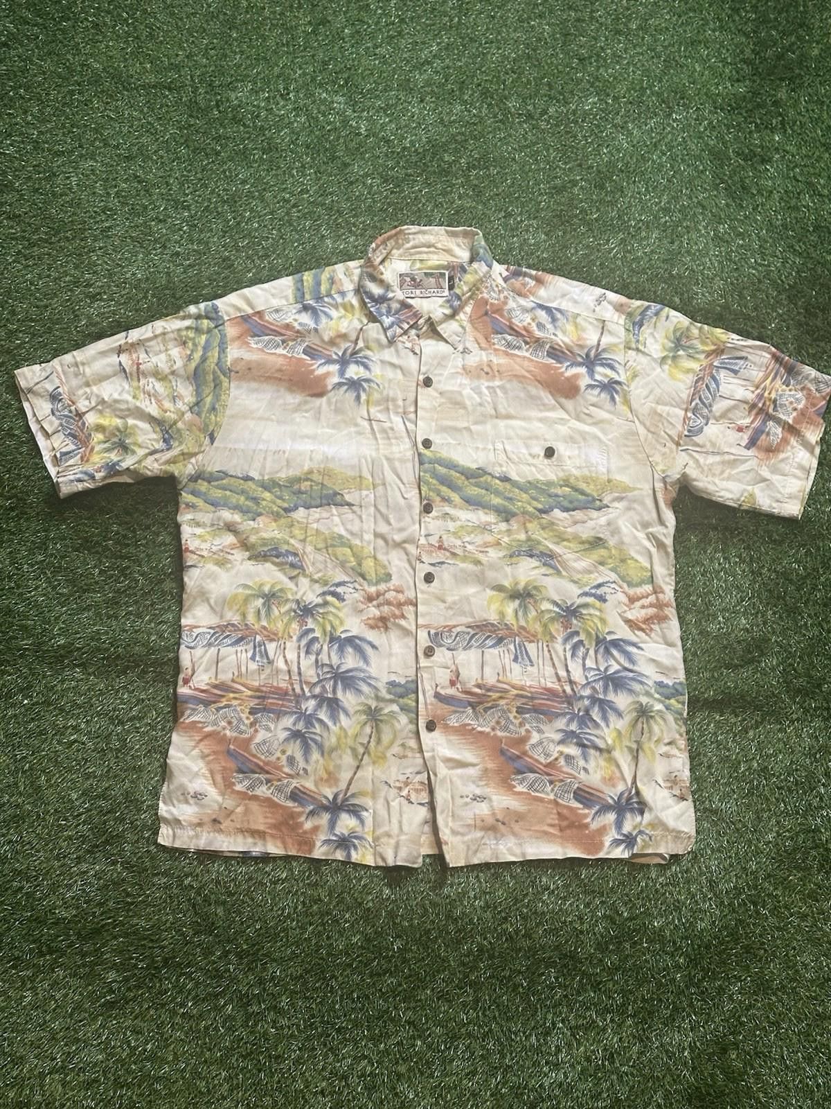 Tori Richard TORI RICHARD HAWAIIAN SHIRT size LARGE Size US L / EU 52-54 / 3 - 1 Thumbnail