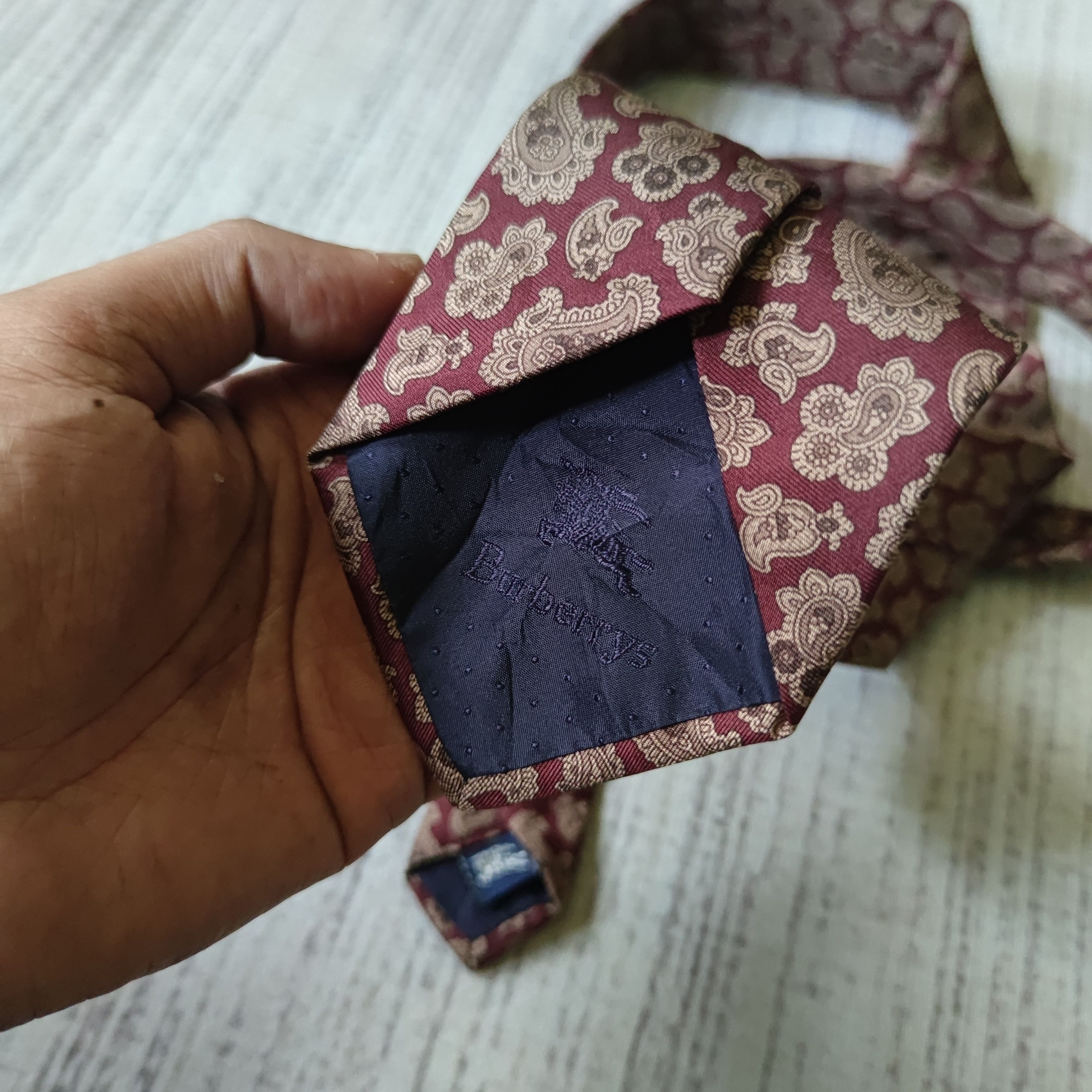 Burberry × Burberry Prorsum VINTAGE BURBERRYS OF LONDON SILK NECK TIE MADE IN USA Size ONE SIZE - 6 Thumbnail