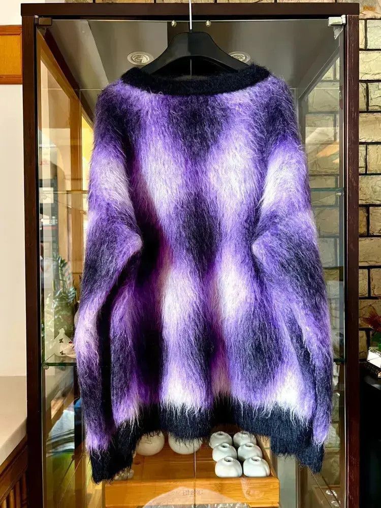 Celine Celine 22AW Purple Mohair Knitwear Sweater-2507 Size US M / EU 48-50 / 2 - 2 Thumbnail