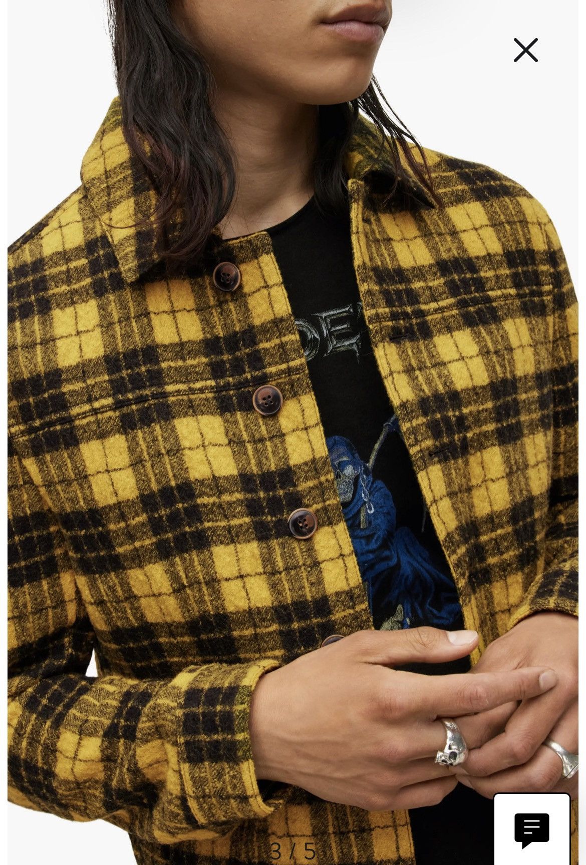 John Varvatos Searcy Plaid Blouson Jacket Coat Size EU48/US38. Size US M / EU 48-50 / 2 - 2 Thumbnail