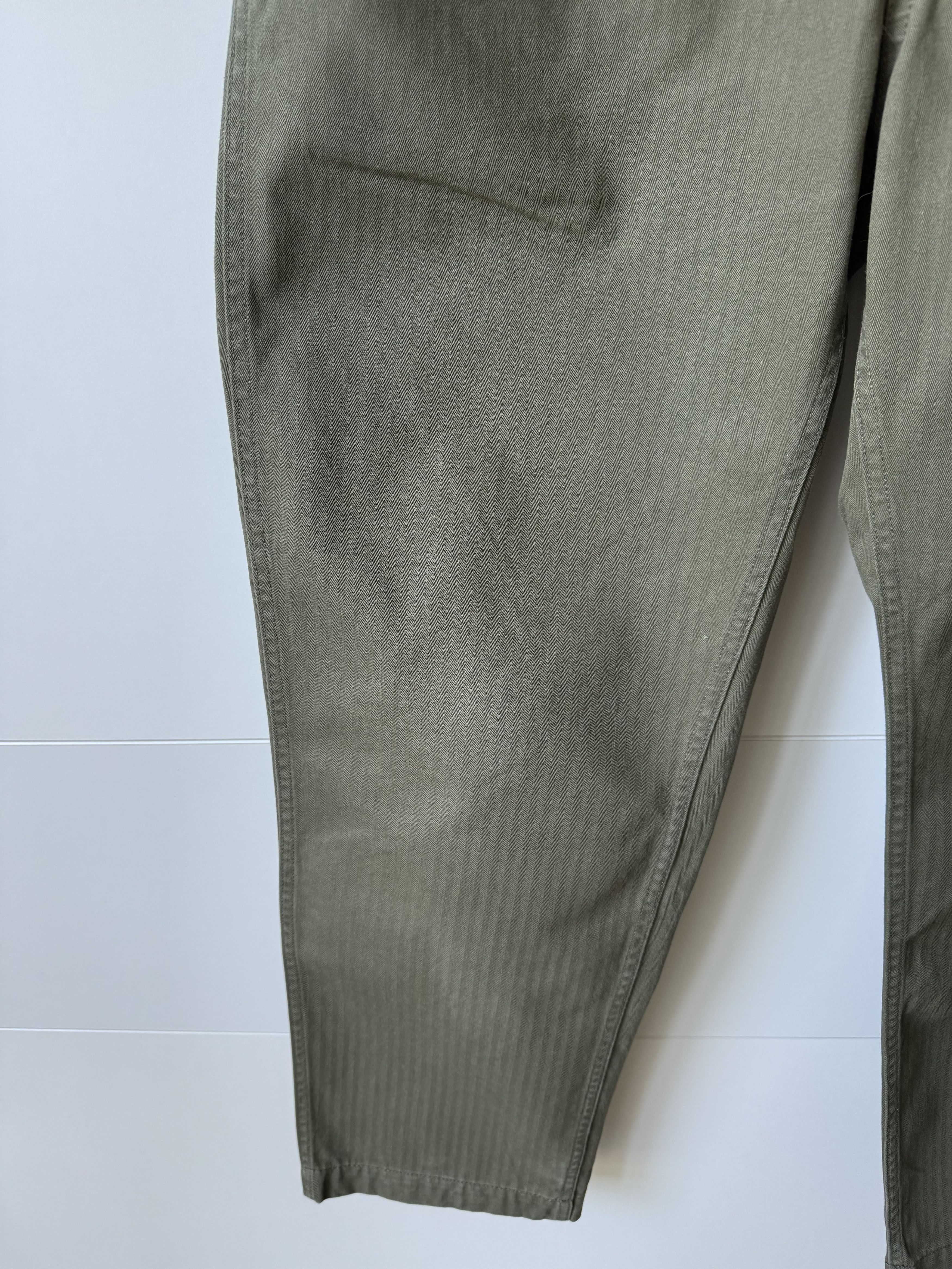 Engineered Garments [S] Herringbone Cotton Ground Pant in Olive (FW19) Size US 32 / EU 48 - 6 Thumbnail