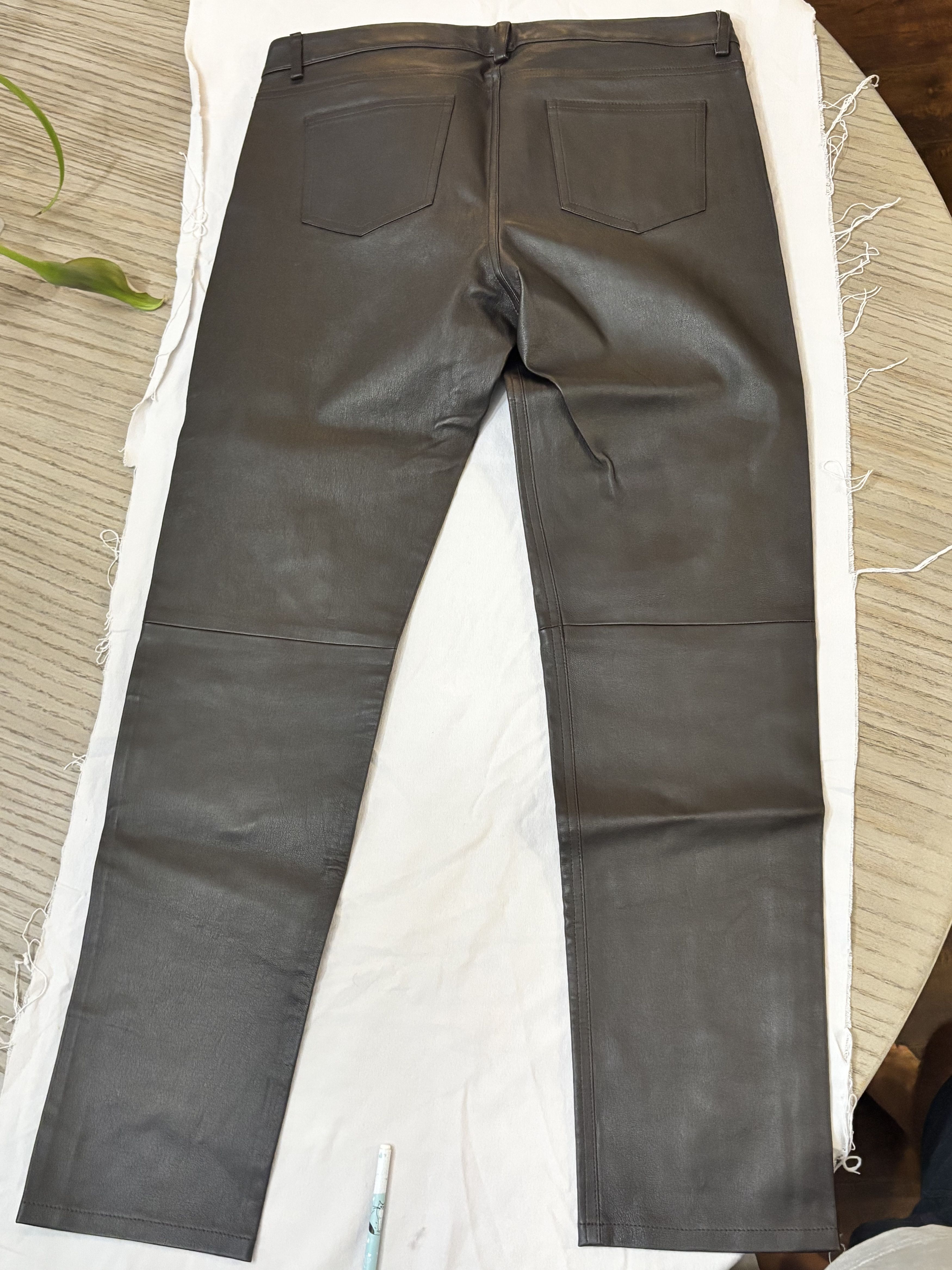 Creatures of the Wind CotW Brown Leather Jeans Size 32" / US 10 / IT 46 - 1 Thumbnail