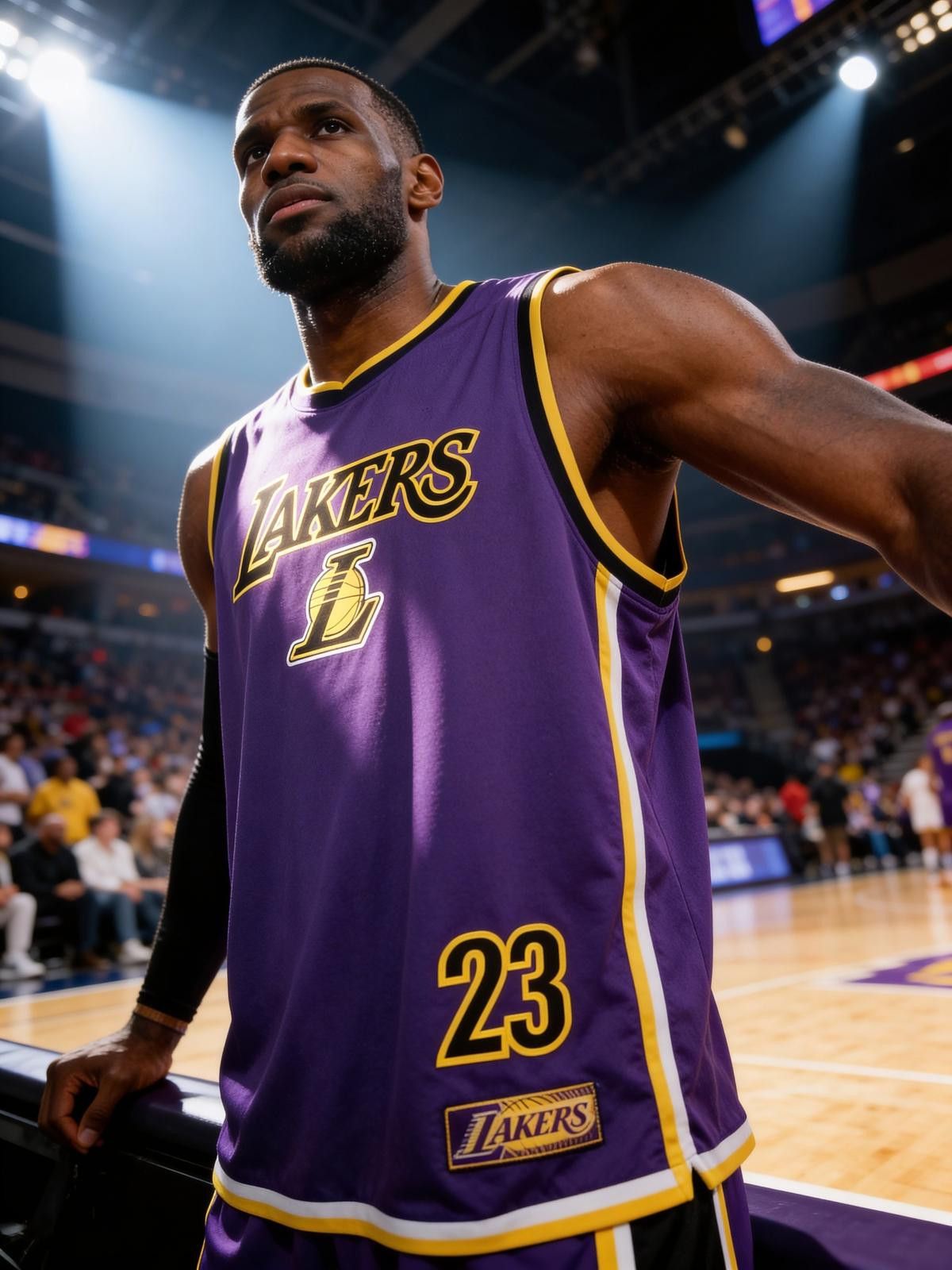 Great Lakes Recreation Official Los Angeles Lakers #23 Basketball Jersey Purple Size ONE SIZE - 1 Thumbnail