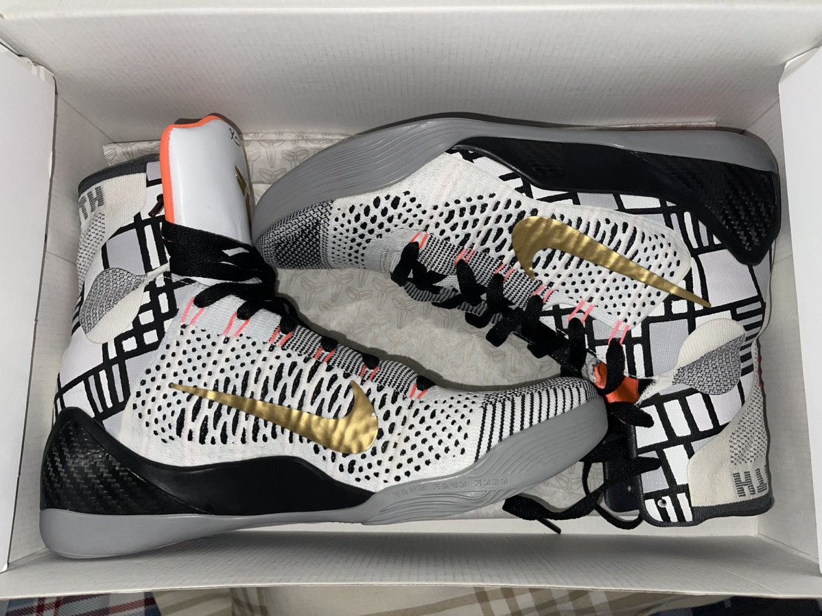 BRAND NEW Kobe 9 Elite Gold Fundamentals 2014 White/Gold Men’s Size 13 OG (RARE) Buy Nike Kobe 9 Elite  main image 3