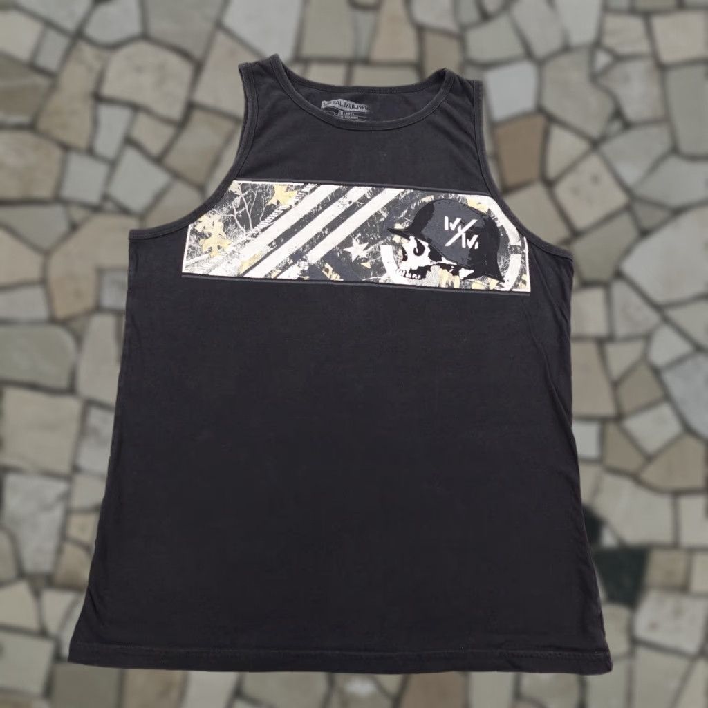 Metal Mulisha Metal Mulisha Shirt Mens Large Black Skull Helmet Tank Top Sleeveless Motocross Size US L / EU 52-54 / 3 - 1 Thumbnail