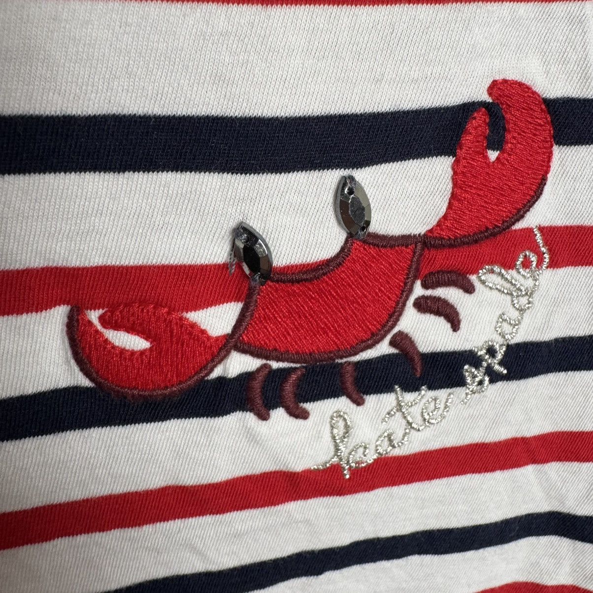 Kate Spade New logo White Red Striped T-Shirt ❣️ Size S / US 4 / IT 40 - 8 Thumbnail