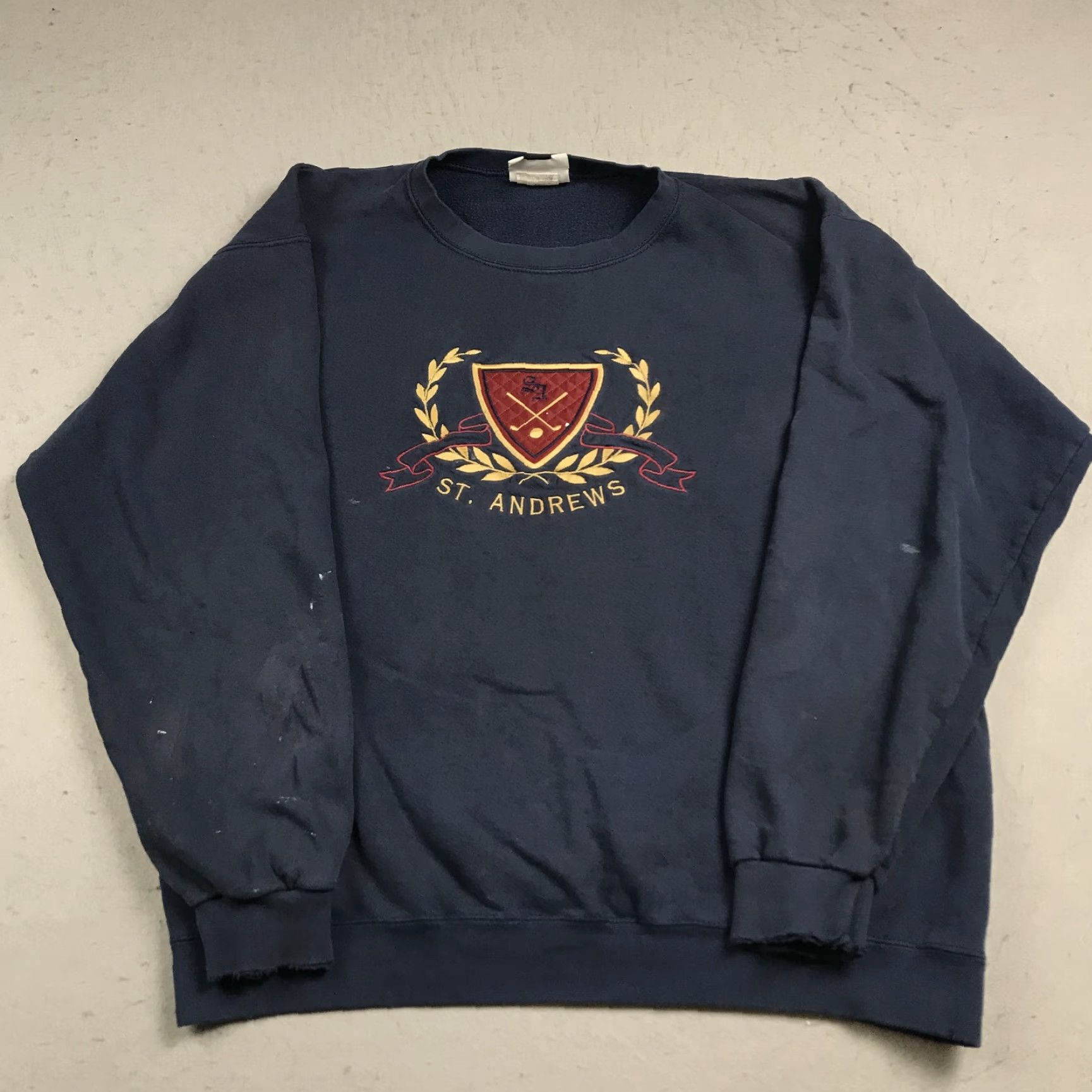 Lee VINTAGE Lee Sweatshirt St Andrews Golf Mens Medium Blue Crewneck Scotland 90s Size US M / EU 48-50 / 2 - 2 Thumbnail