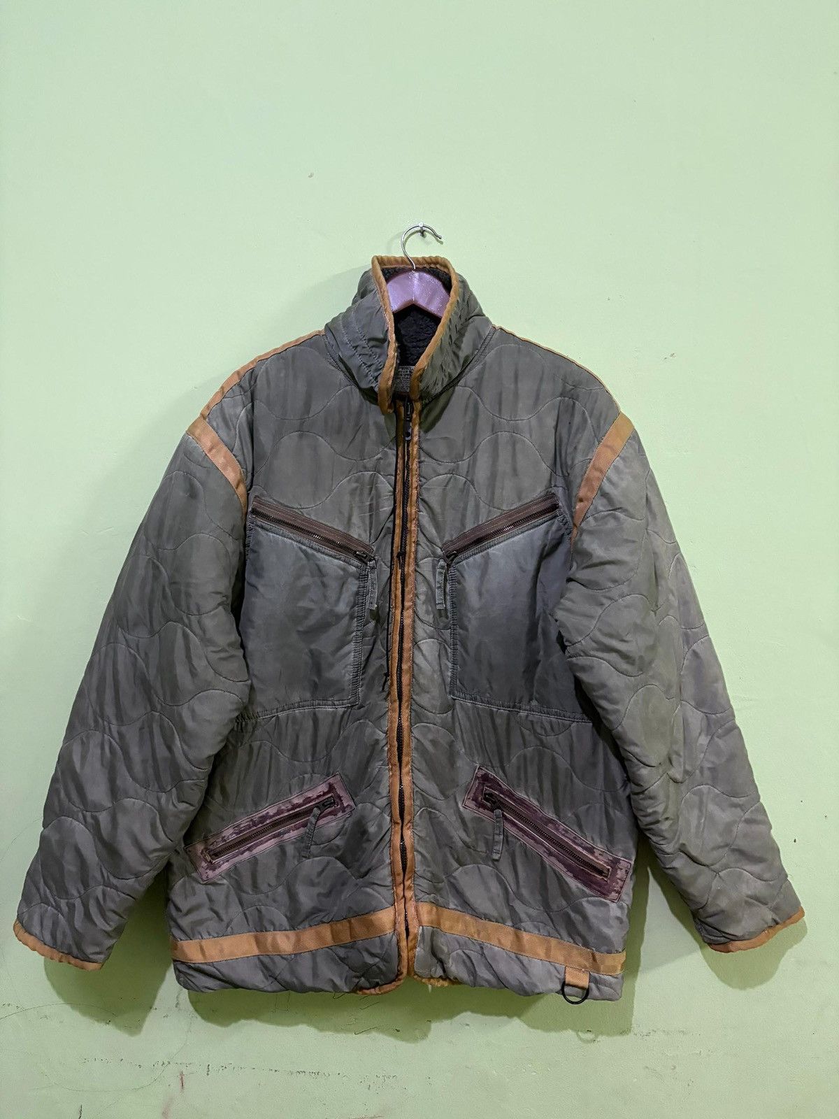 Avirex VTG Avirex Quilted Jacket Sherpa inner Design Size US M / EU 48-50 / 2 - 1 Thumbnail