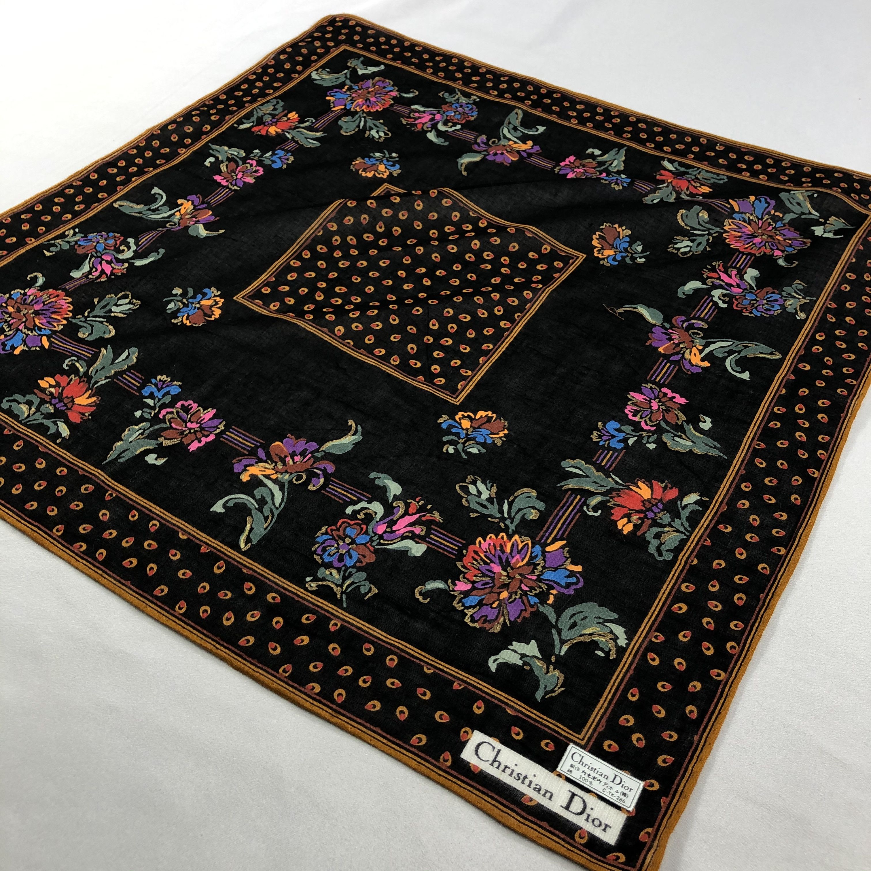 Vintage Christian Dior Neckerchief / Bandana / Handkerchief Size ONE SIZE - 4 Thumbnail