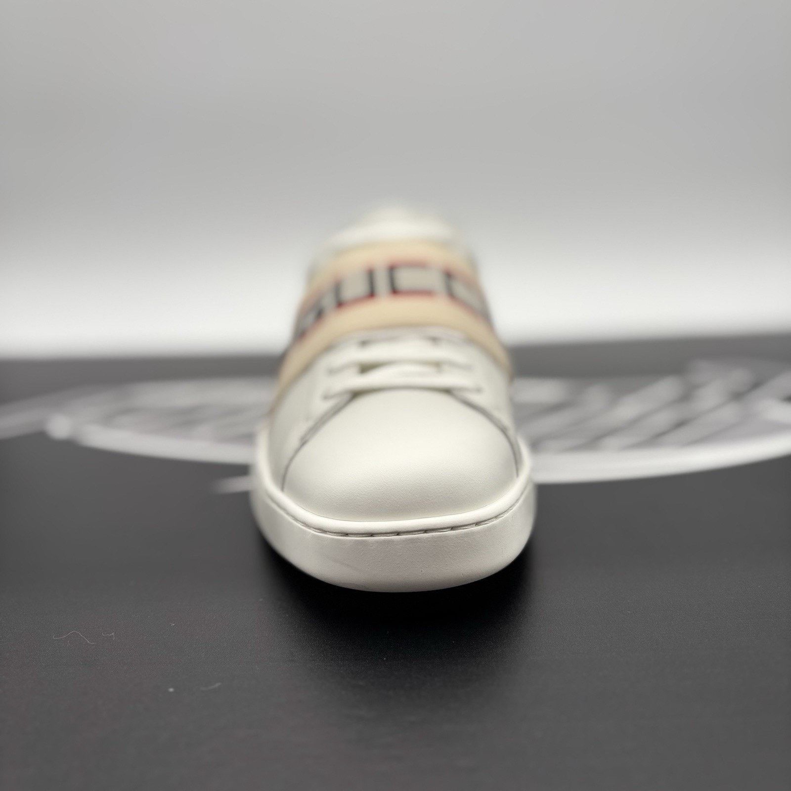 Gucci Gucci Ace Leather With Strap ‘ White ’ | NEW! Size US 9 / EU 42 - 6 Thumbnail