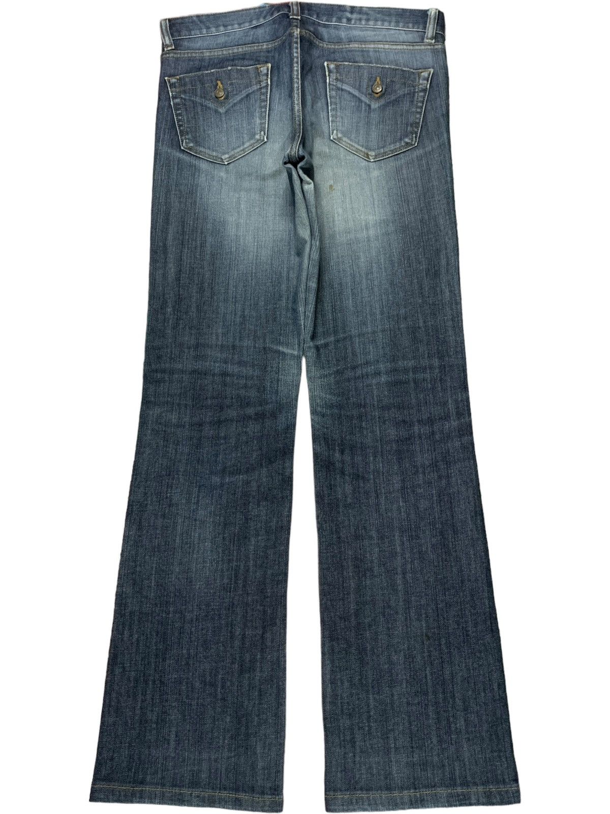 Japanese Brand × Vintage Vintage Japanese Brand Button Fly Faded Wash Bootcut Jeans Size 33" - 2 Thumbnail