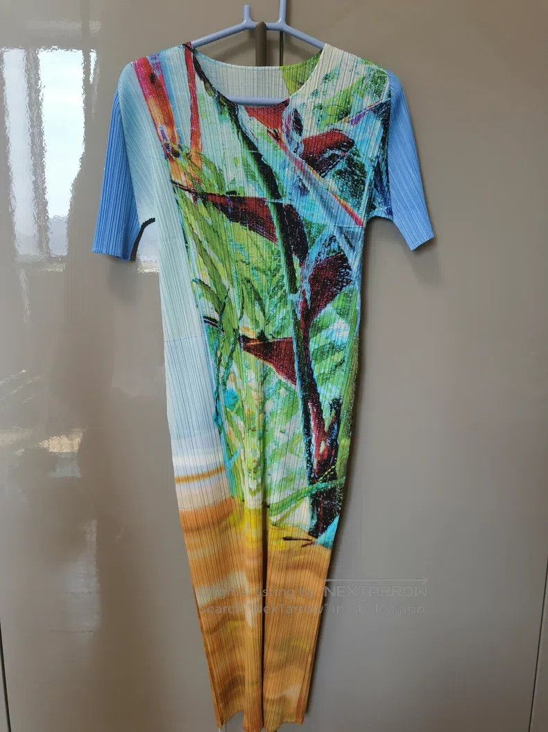 Issey Miyake Issey Miyake Pleated Long Dress Size L / US 10 / IT 46 - 1 Thumbnail