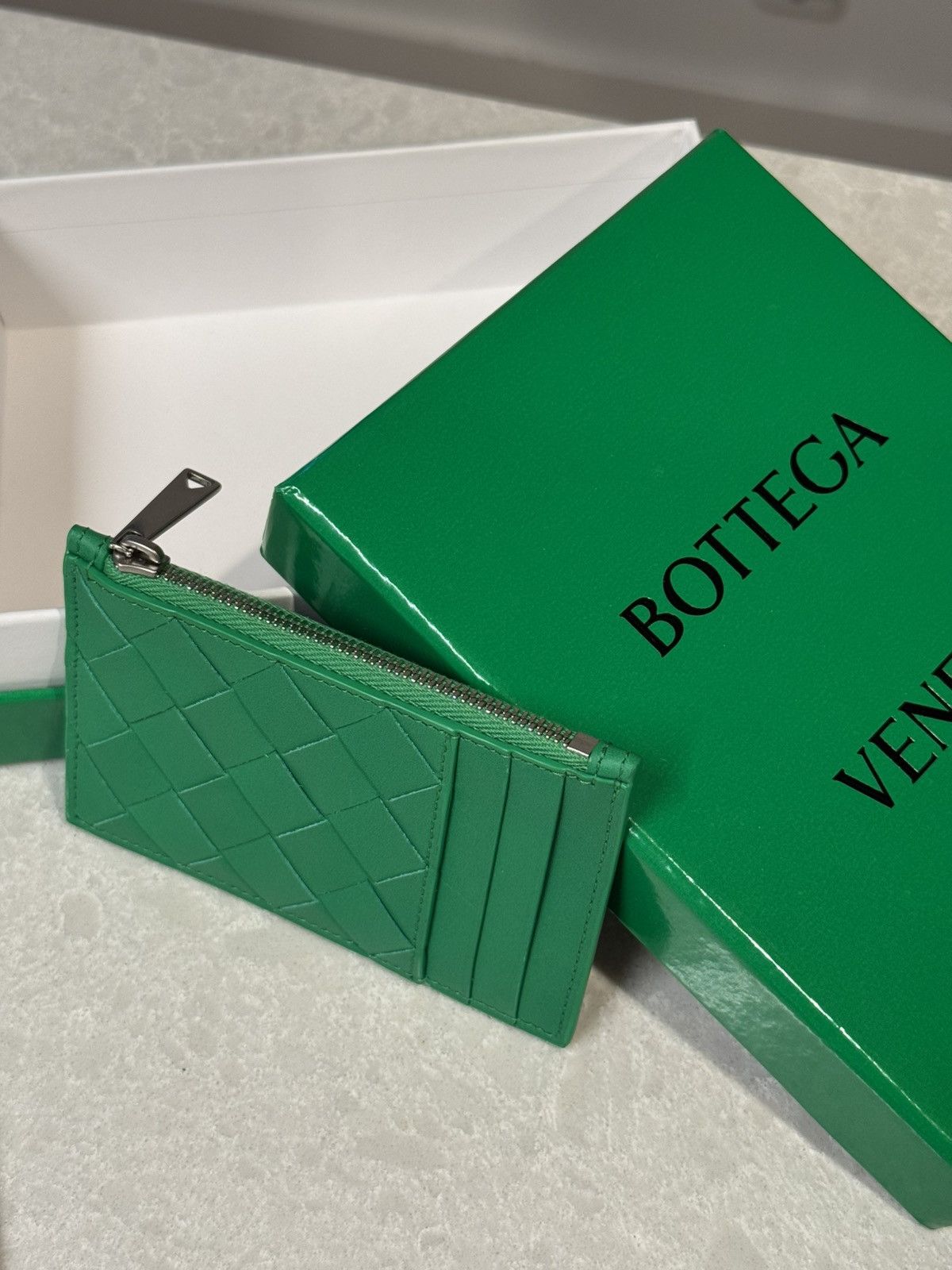 Bottega Veneta Intrecciato Zipped Card Case Size ONE SIZE - 3 Thumbnail