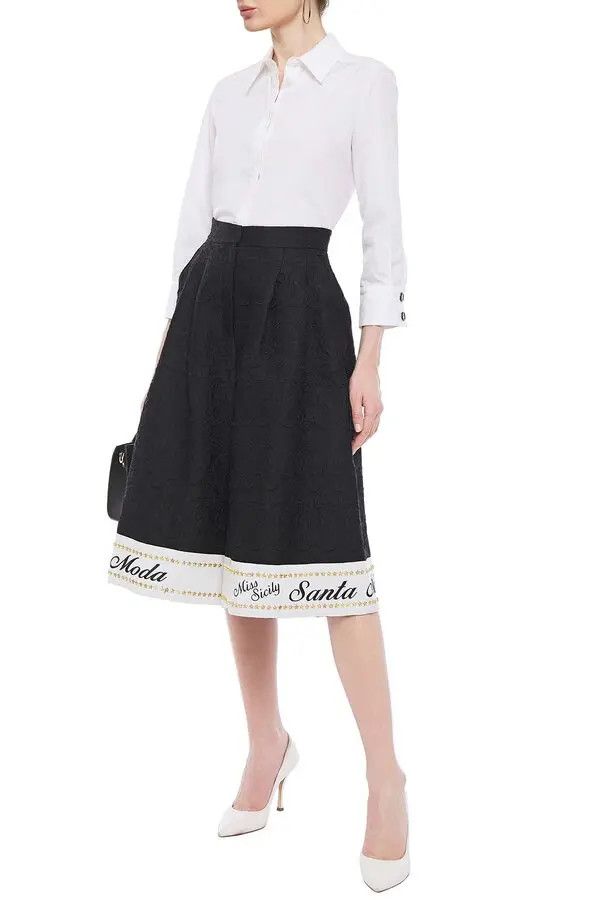 Dolce & Gabbana o1y0925 Mini Skirt in Black Size 26" / US 2 / IT 38 - 2 Thumbnail