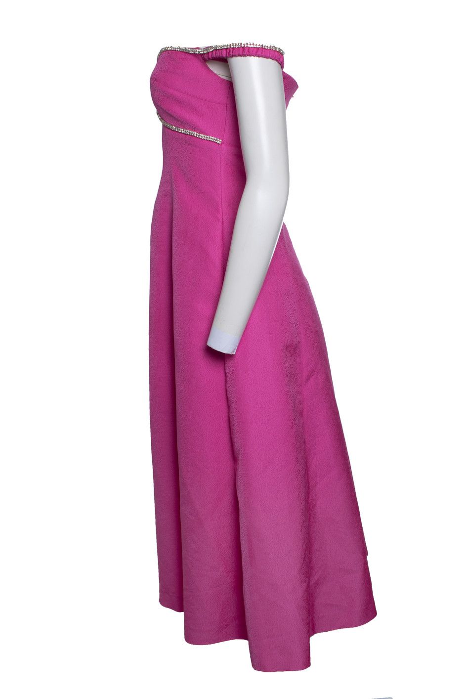 Self-Portrait Self-Portrait, pink textured midi-dress diamonds Size XS / US 0-2 / IT 36-38 - 2 Thumbnail