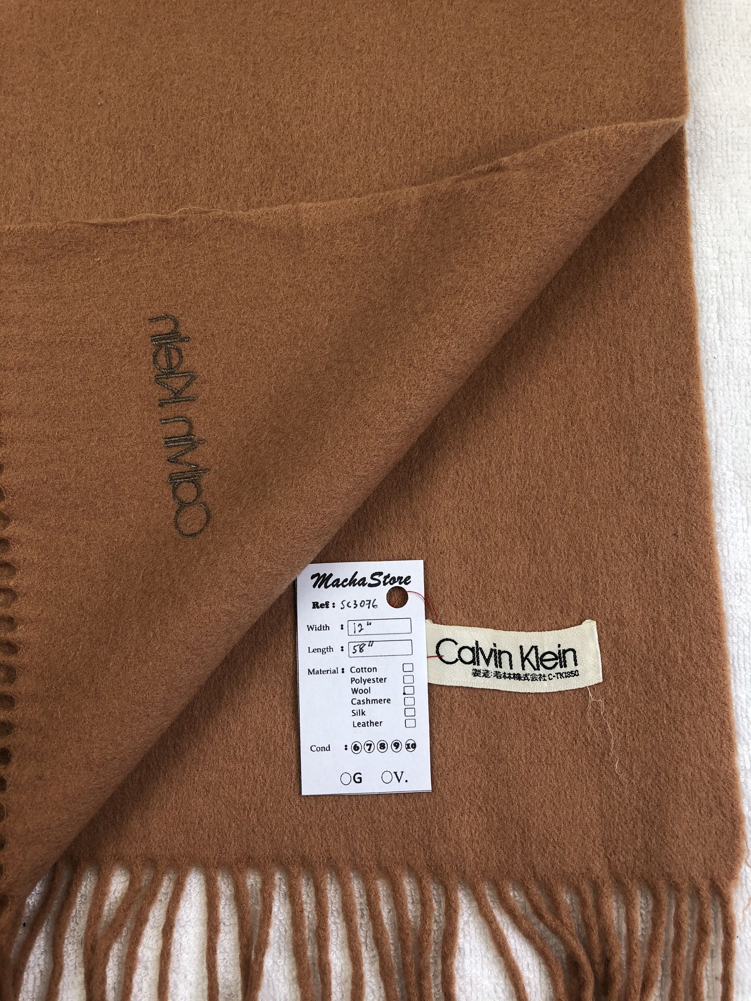 Calvin Klein Calvin Klein Cashmere Scarf / Muffler / Neckwear Size ONE SIZE - 4 Thumbnail