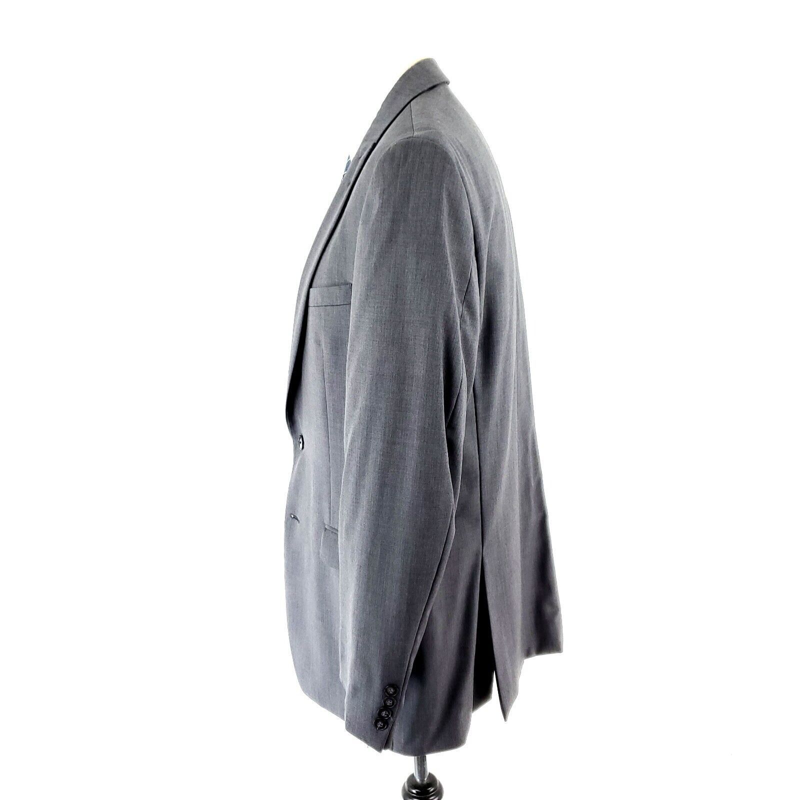Calvin Klein Calvin Klein Wool 2 Button Blazer 40R Gray Peak Lapel Tagged Size 40R - 4 Thumbnail