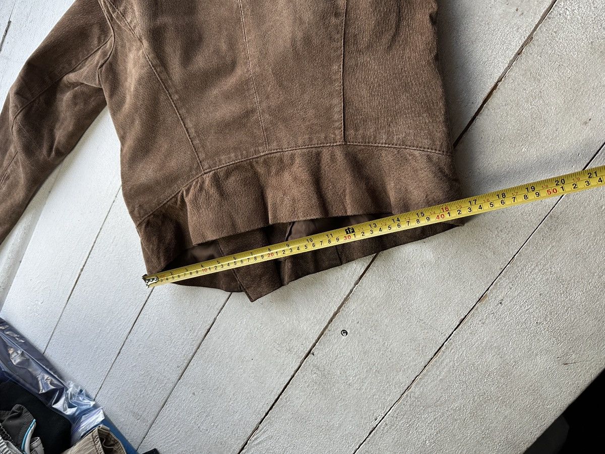 Other 🚨Y2K RICK OWENS TYPE DIRTY SLIM FIT ZIP LEATHER JACKET Size M / US 6-8 / IT 42-44 - 19 Thumbnail