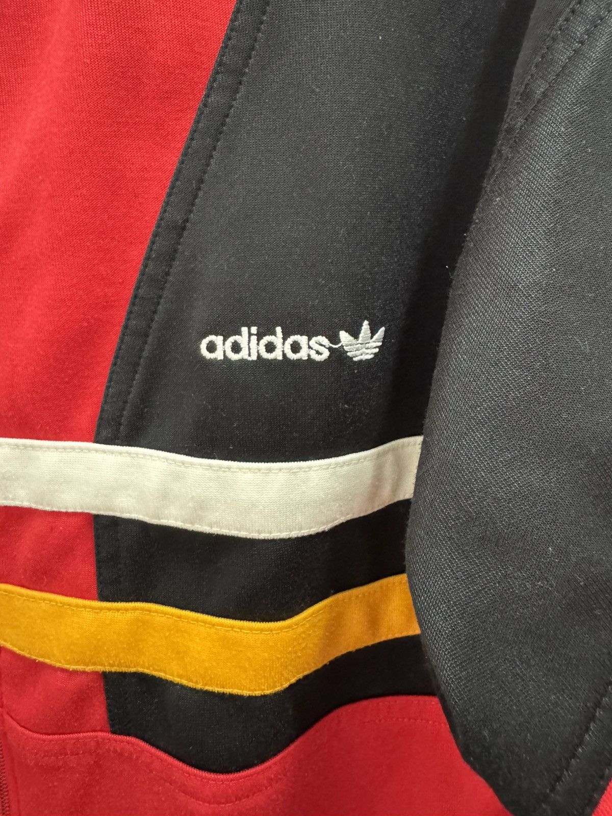 Adidas × RUN DMC × Vintage VINTAGE 80’s ADIDAS TREFOIL JACKET WARM UP RUN DMC A3 Size US S / EU 44-46 / 1 - 7 Thumbnail