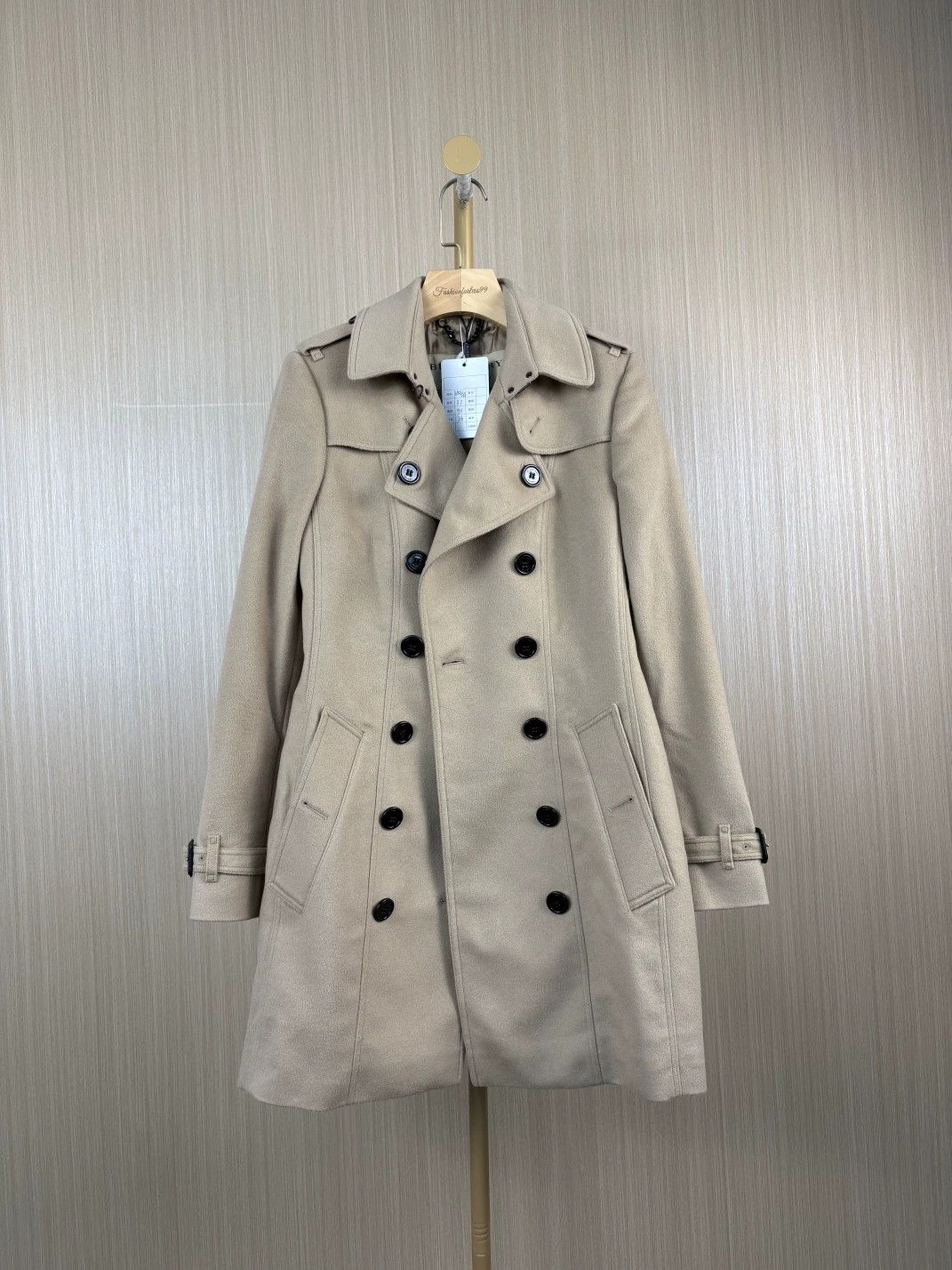 Burberry Burberry Double-Breasted Wool Coat Size US XS / EU 42 / 0 - 1 Thumbnail