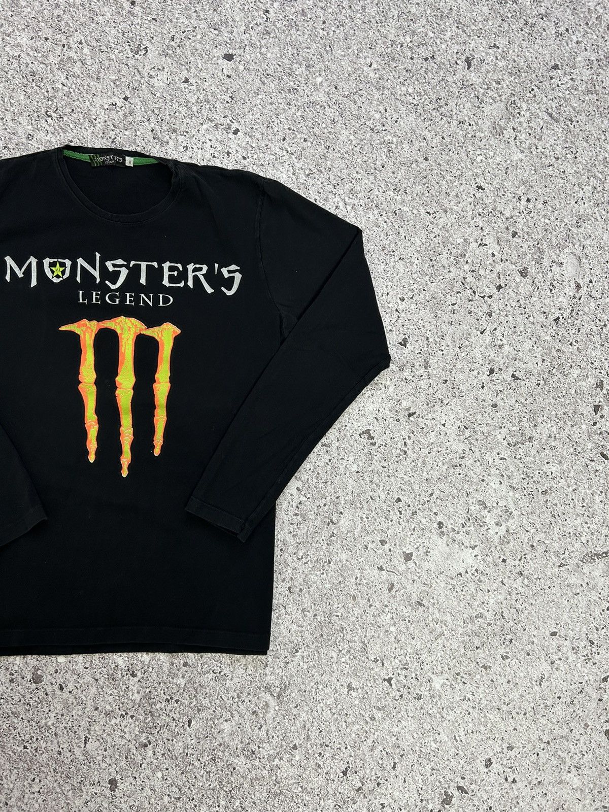 Vintage Y2K Monster’s Legend Energy Long Sleeve Motorcycle Tee Size US L / EU 52-54 / 3 - 4 Thumbnail