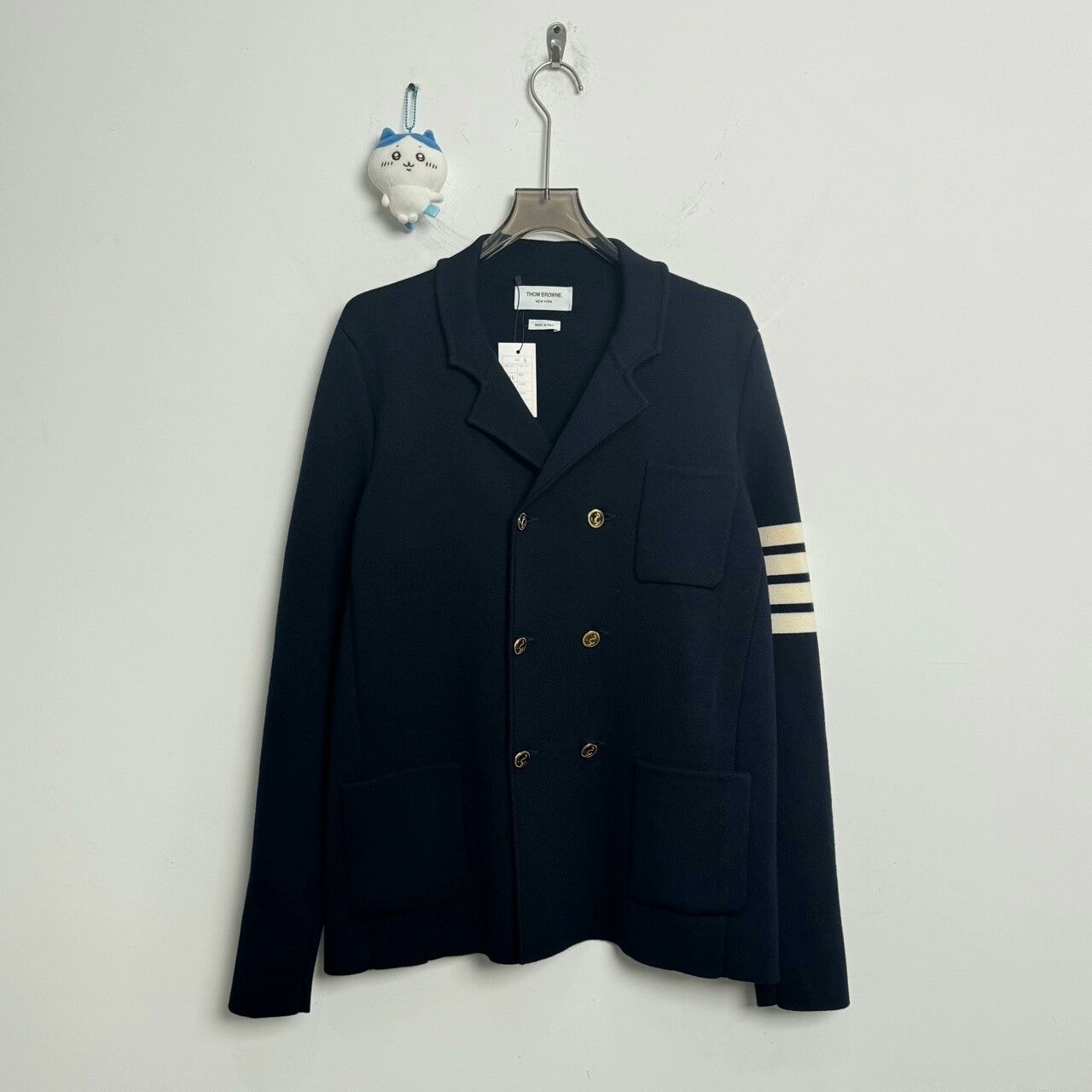 Thom Browne Thom Browne Navy Wool Blazer Jacket Size US L / EU 52-54 / 3 - 1 Thumbnail