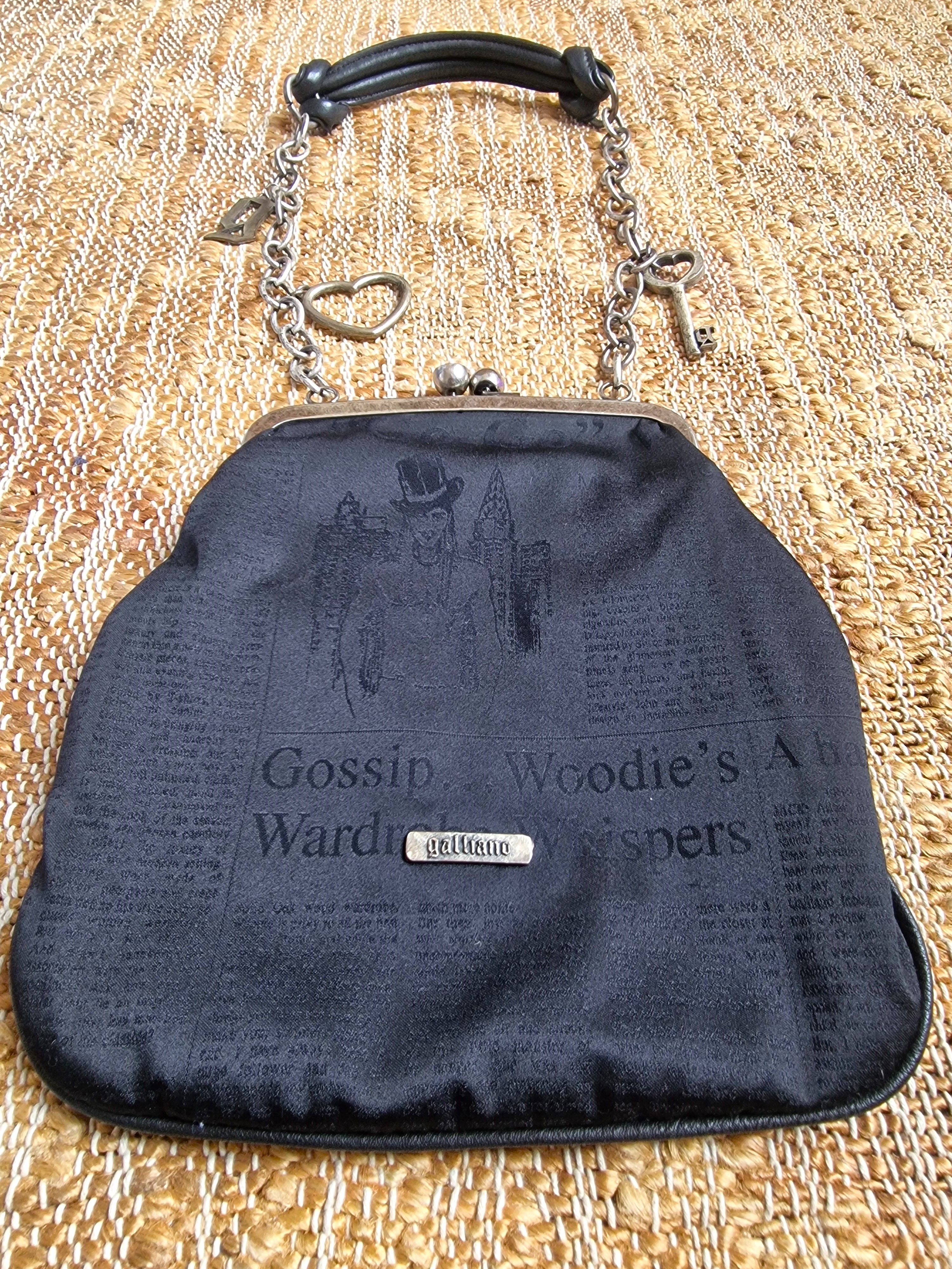 John Galliano John Galliano Gazette Newspaper Crystal Shoulder Hand Bag Size ONE SIZE - 12 Thumbnail
