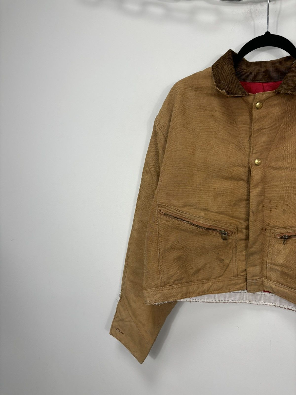 Carhartt Vintage 90s Carhartt Y2K Work Hype Cropped Detroit Jacket Size US L / EU 52-54 / 3 - 3 Thumbnail