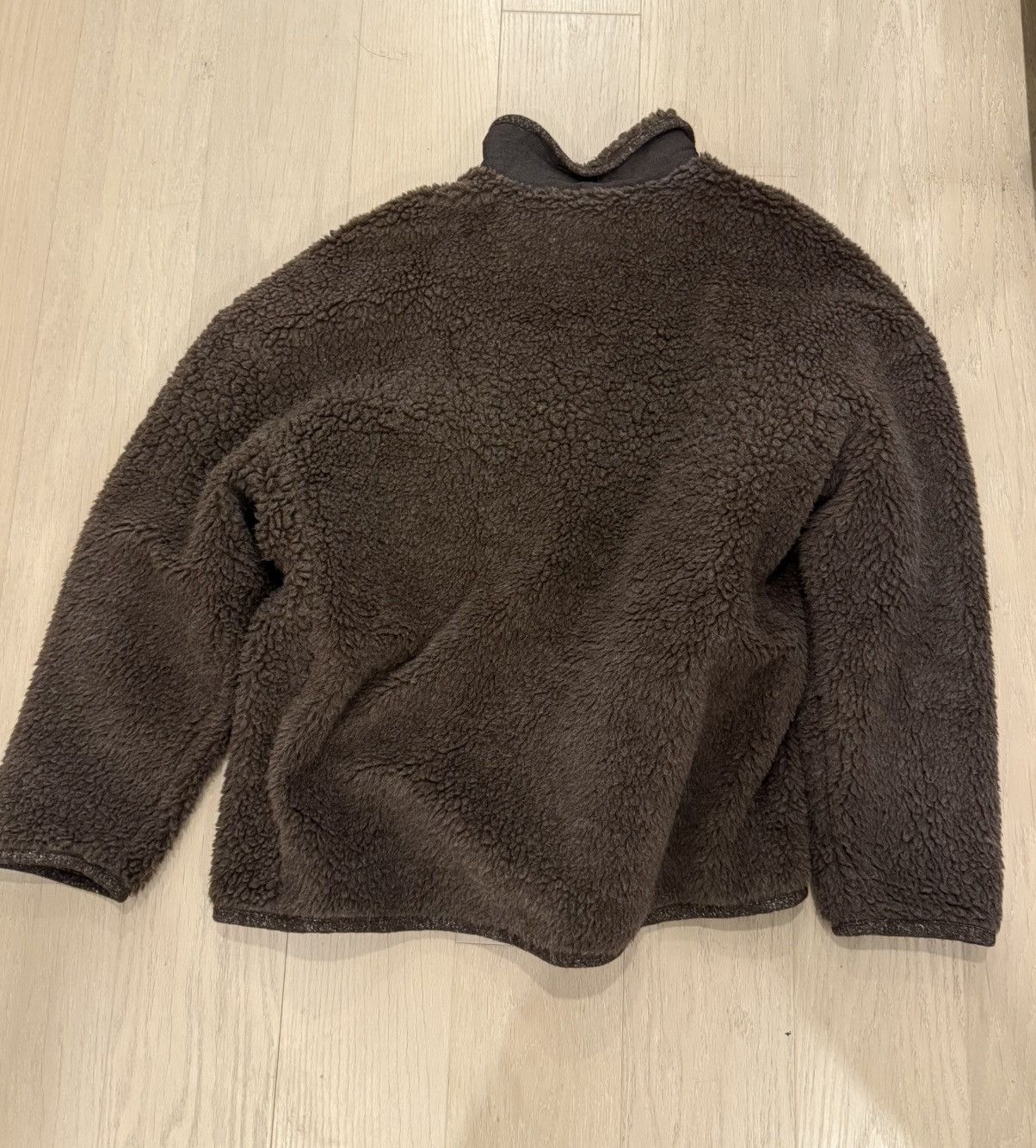 Evan Kinori Evan Kinori Undyed Brown Fleece Jacket Size US XL / EU 56 / 4 - 2 Thumbnail