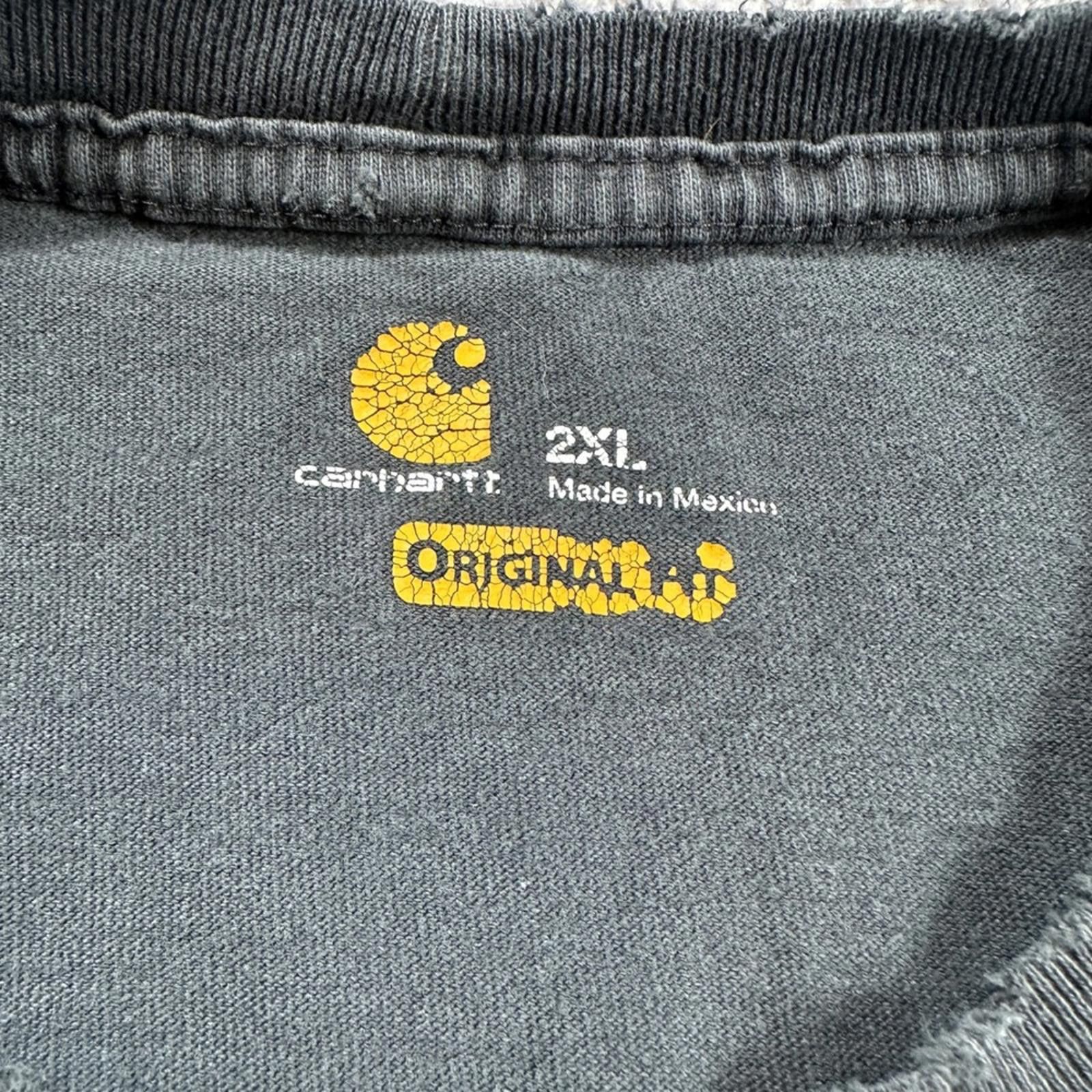 Carhartt Carhartt K87 Pocket T Shirt Mens 2XL Black Original Tee Size US XXL / EU 58 / 5 - 4 Thumbnail