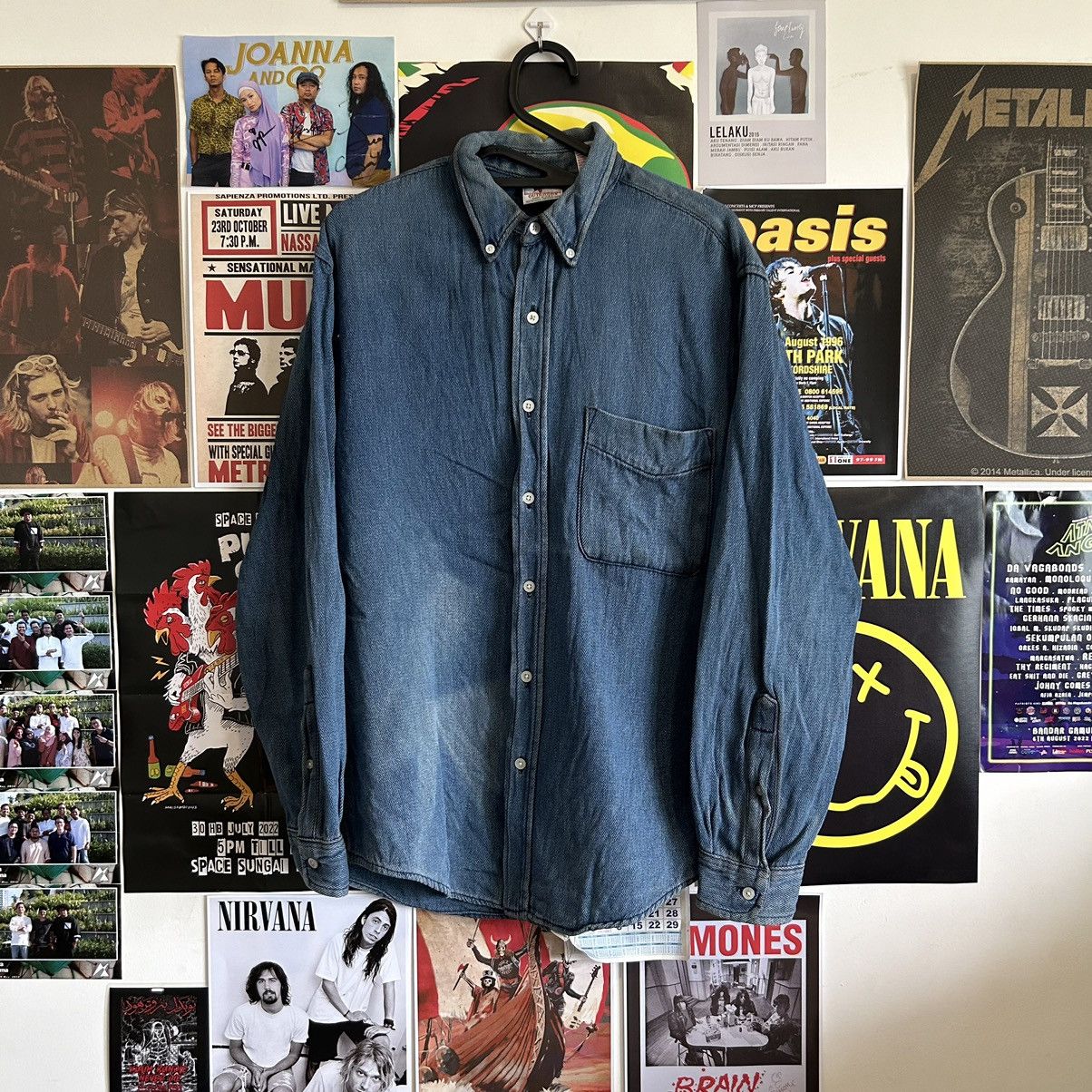 Vintage Vintage Prentiss Outdoor Chambray Classic Shirts Size US L / EU 52-54 / 3 - 1 Thumbnail