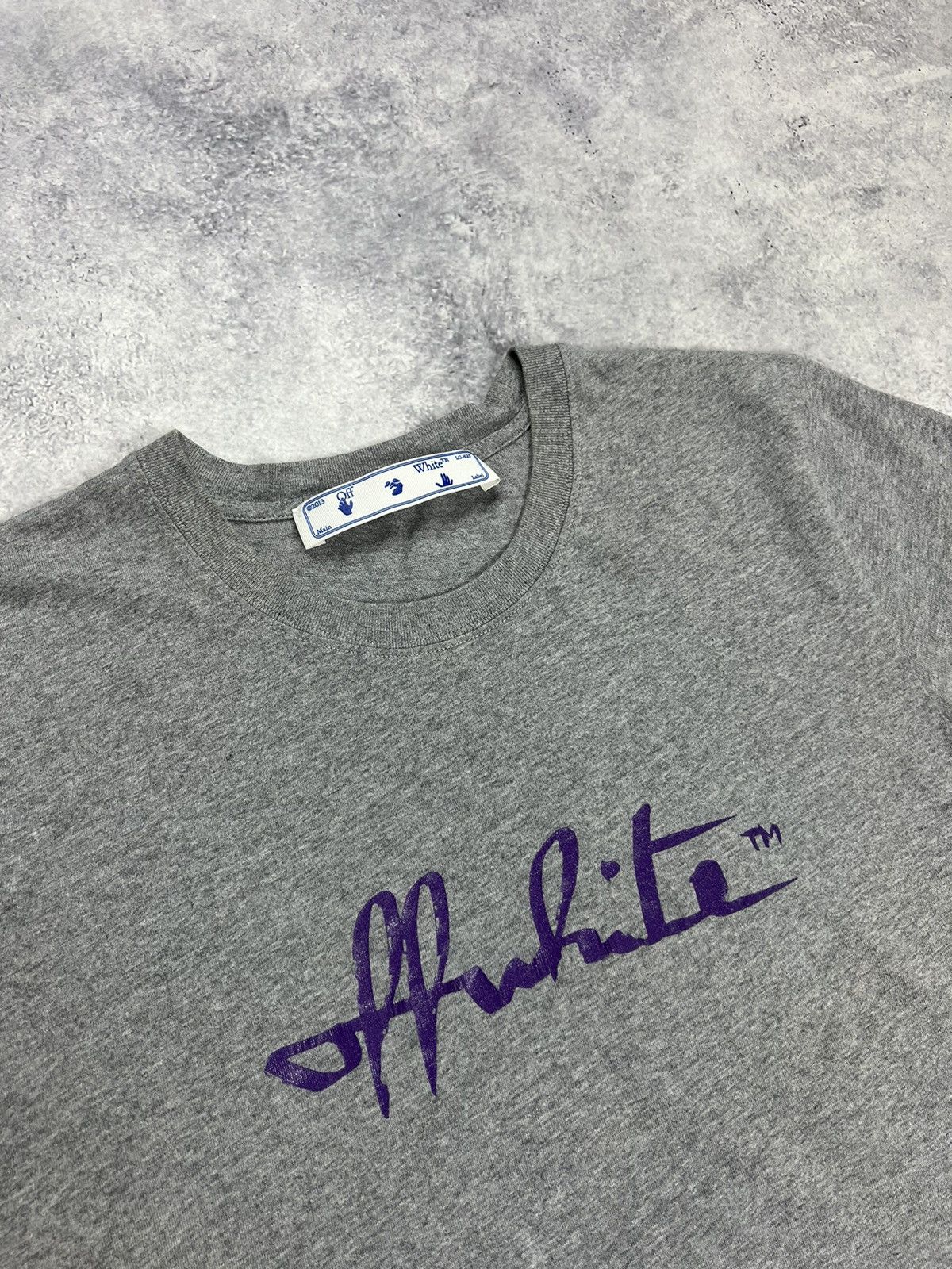 Off-White Off-white script grey women’s tee Size M / US 6-8 / IT 42-44 - 2 Thumbnail