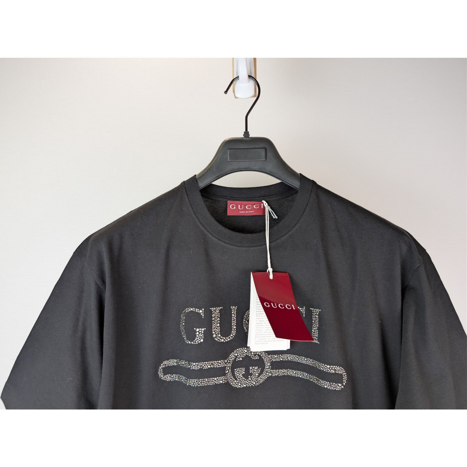 Gucci o1rshd1 Cotton Jersey Short-Sleeve T-Shirt in Black / Mix Size US XL / EU 56 / 4 - 3 Thumbnail