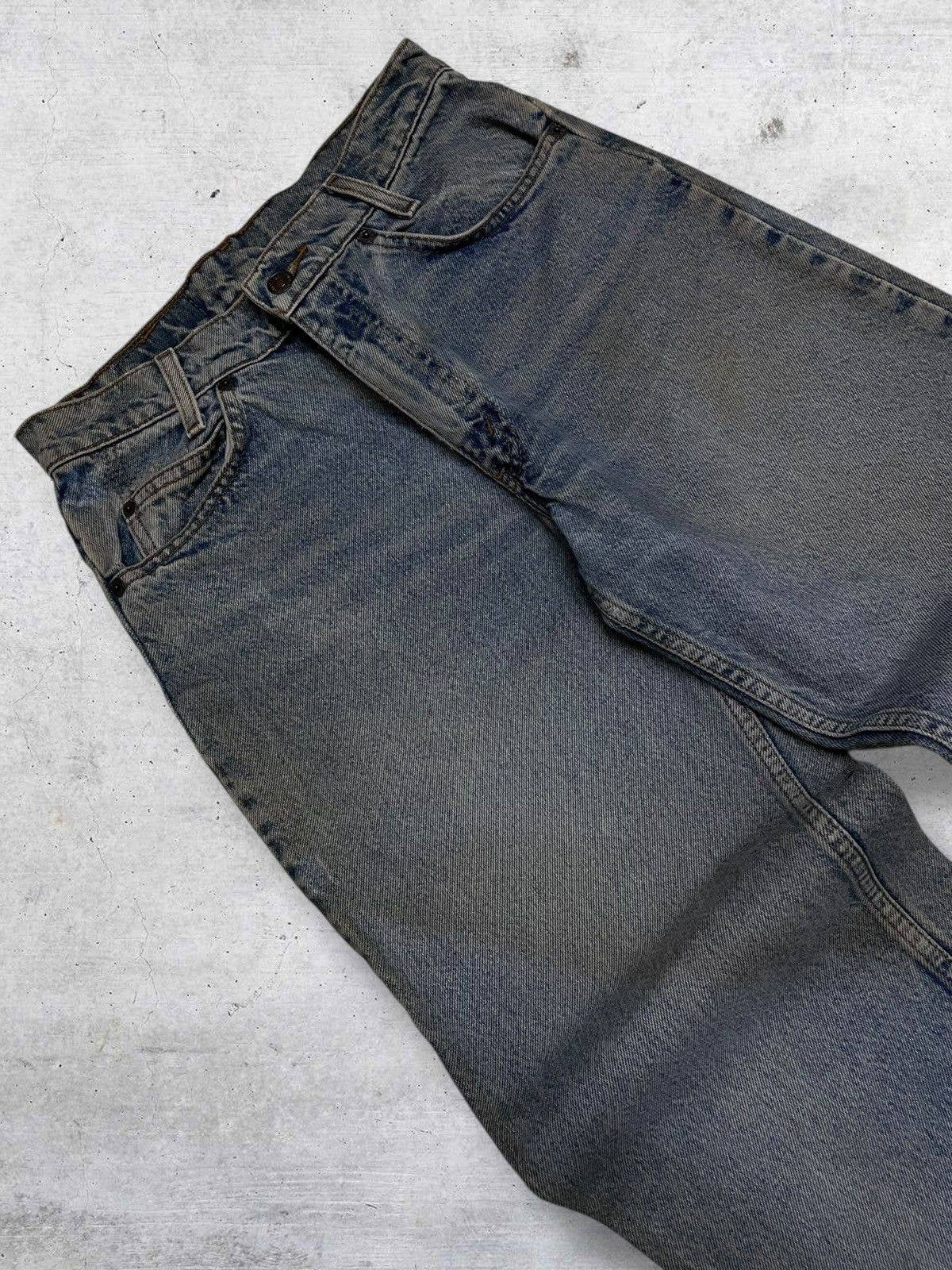 Levi's Vintage Clothing VINTAGE 550 1990S LEVIS USA DESIGNER DIRTY DESIGN DENIM RARE Size US 28 / EU 44 - 7 Thumbnail