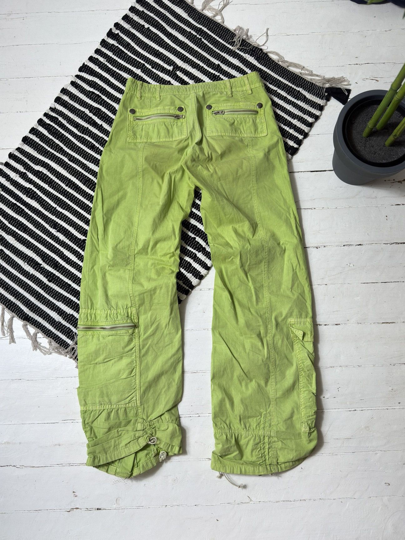 Other VINTAGE DOLCE RIBELLA AVANT GARDE GULL ZIPPER PANTS Size 26" / US 2 / IT 38 - 2 Thumbnail