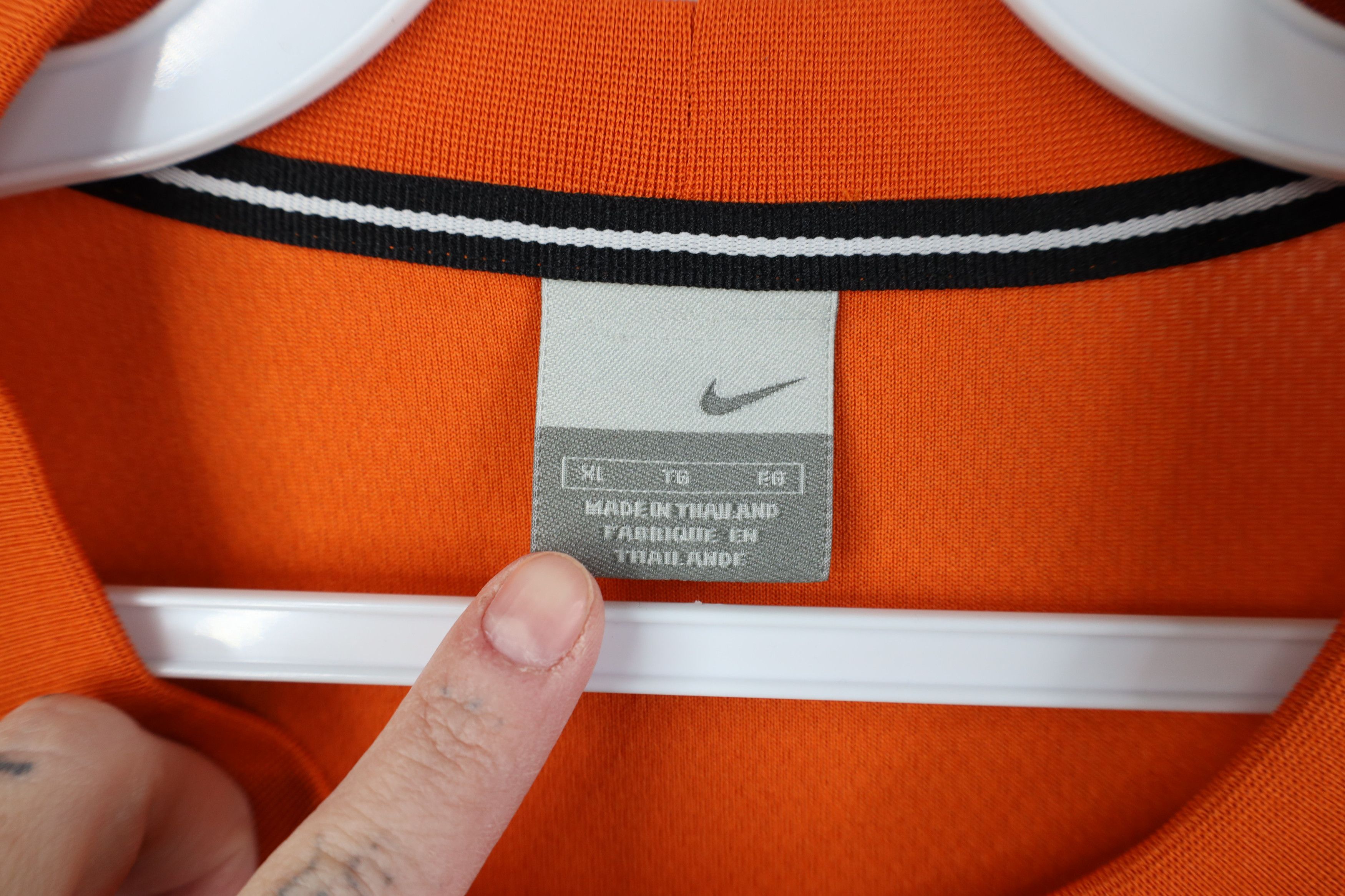 Nike Vintage Y2K Nike Mini Swoosh Thermal Knit T-Shirt Orange Size US XL / EU 56 / 4 - 5 Thumbnail
