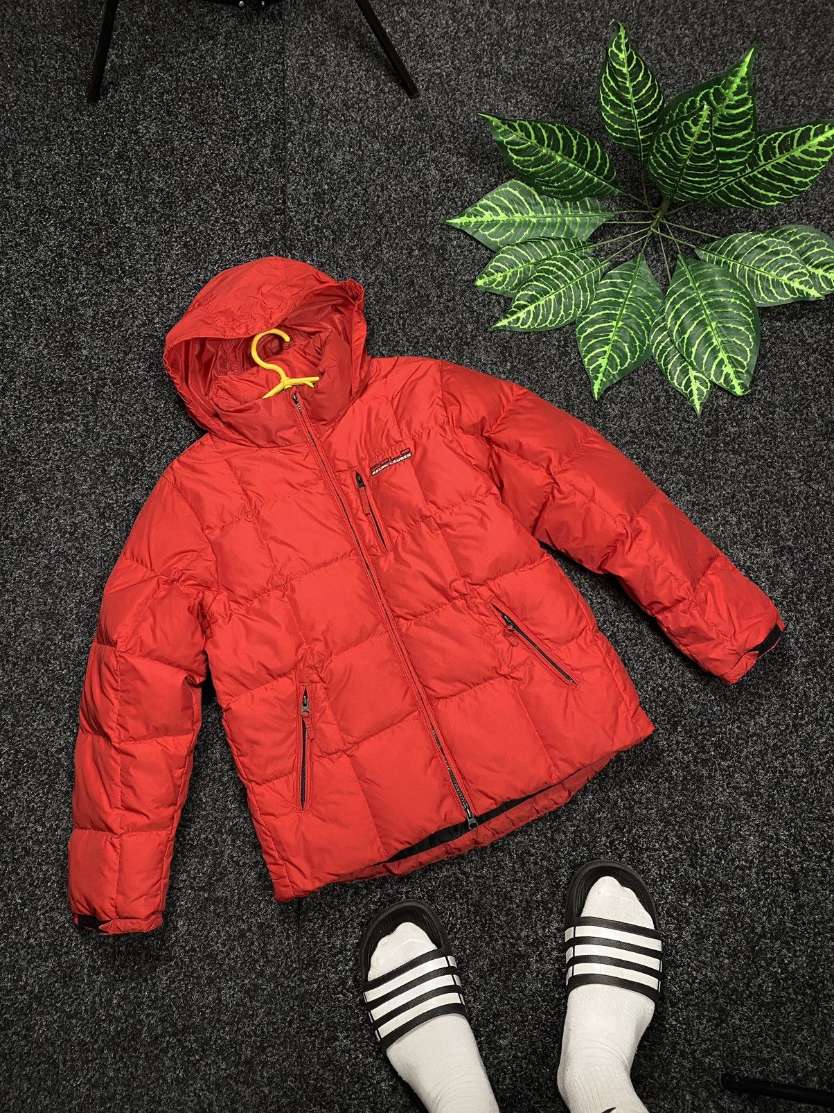 Pre-owned Polo Ralph Lauren X Vintage Polo Ralph Laurent Vintage Puffer Size Xs - S In Red