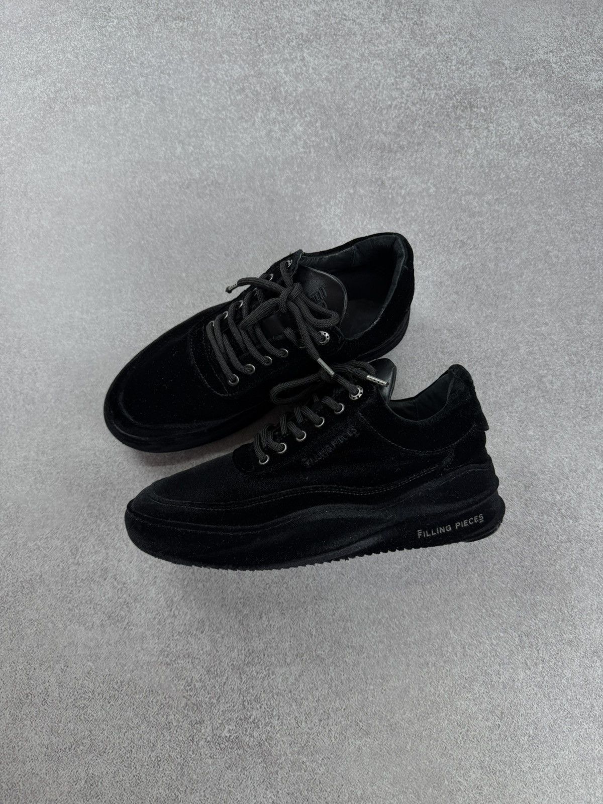 Filling Pieces Filling Pieces Low Eva Velvet Black Sneakers Size 38 Size US 8 / IT 38 - 1 Thumbnail