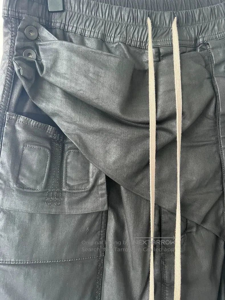 Rick Owens Rick Owens DRKSHDW Leather Cargo Shorts. Size US 30 / EU 46 - 2 Thumbnail