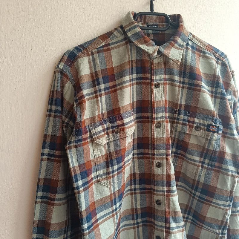 Dickies Dickies Flannel Plaid Shirt Mens Small S Pockets Long Sleeve Size US S / EU 44-46 / 1 - 3 Thumbnail