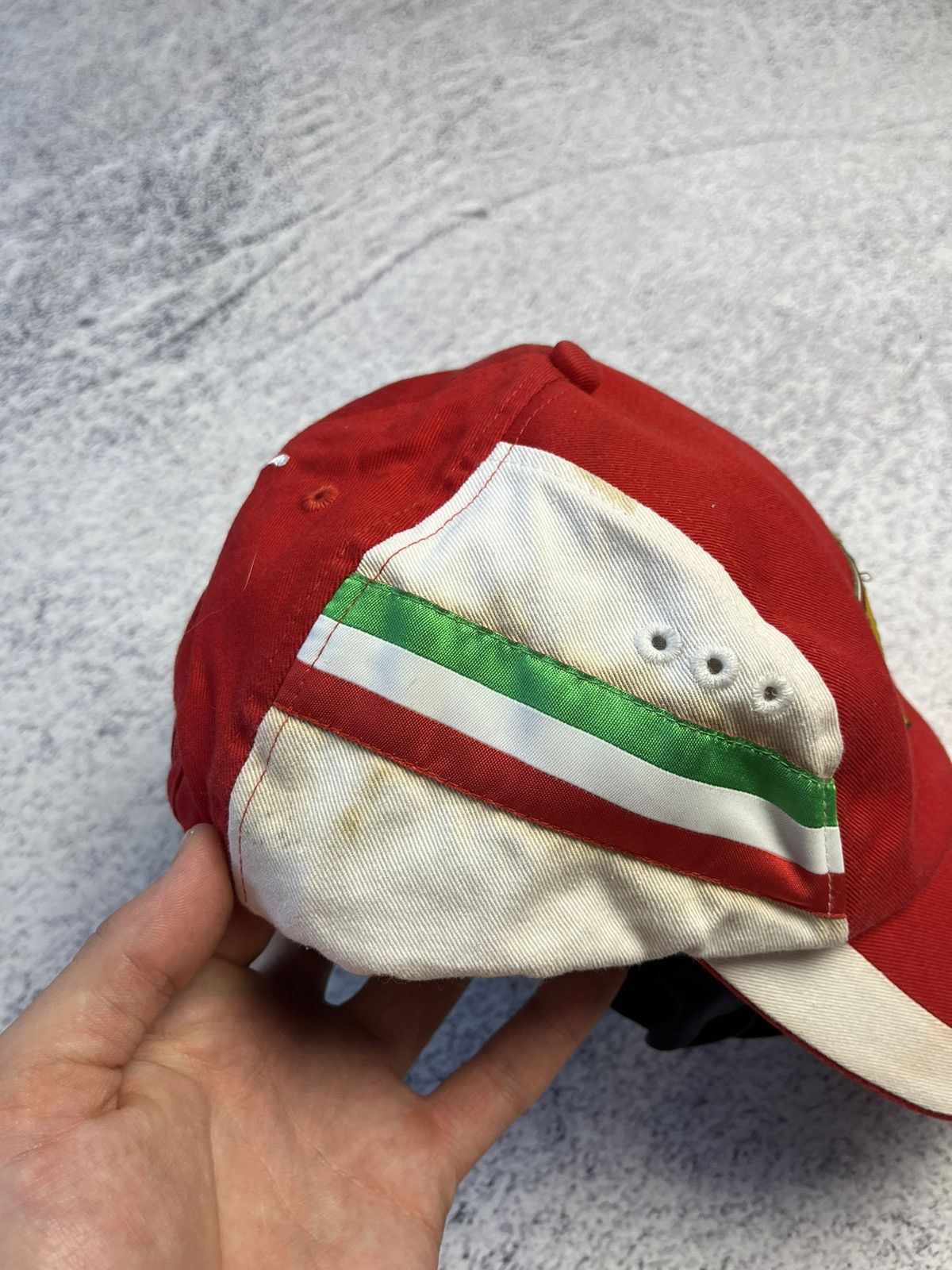 Ferrari Vintage Puma Ferrari Distressed Cap Y2K Size ONE SIZE - 9 Thumbnail