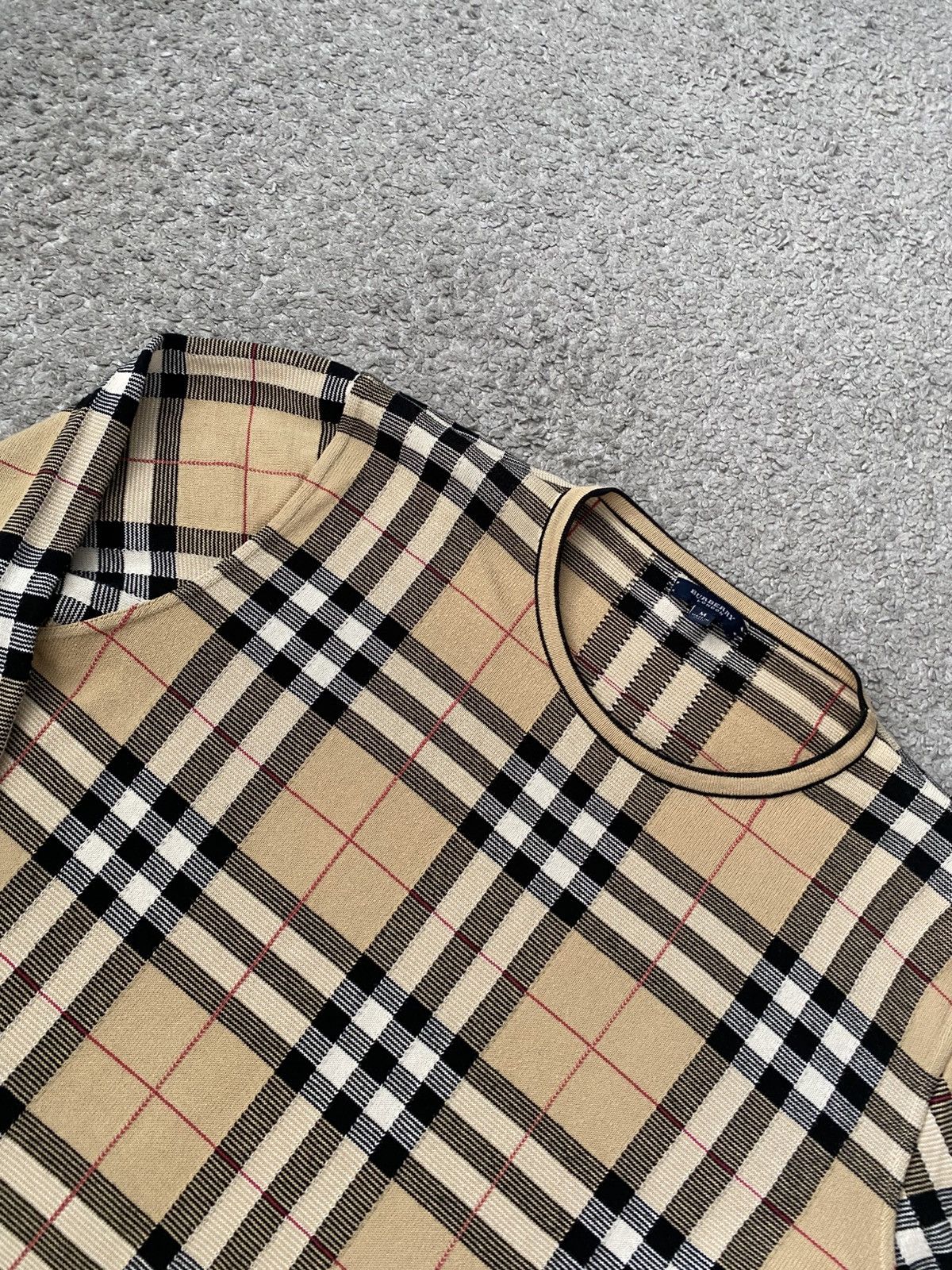 Burberry × Burberry Prorsum × Vintage Burberry London Vintage Nova Check Classic Woven Sweater y2k Size US M / EU 48-50 / 2 - 18 Thumbnail