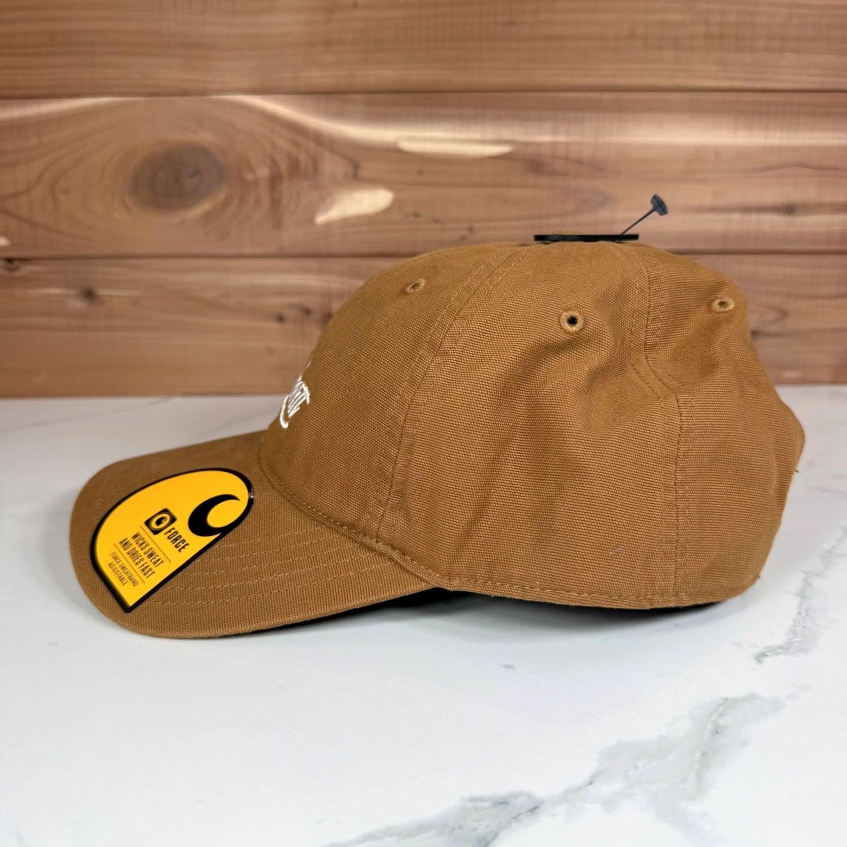 Carhartt Carhartt Canvas Script Graphic Cap Brown Womens One Size AH5247W Adjustable Cap Size ONE SIZE - 3 Thumbnail