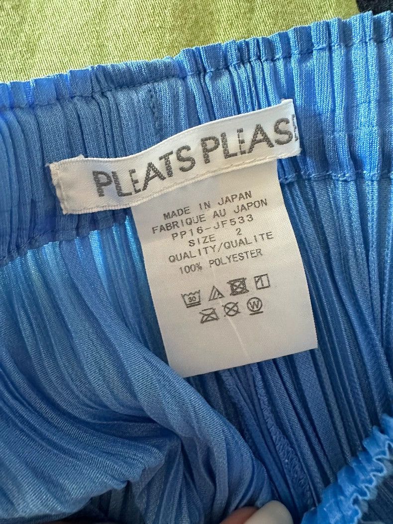 Issey Miyake issey miyake size:2 Sky blue pleated pants 2506-Nextarrow Size 42" / US 20 - 3 Thumbnail