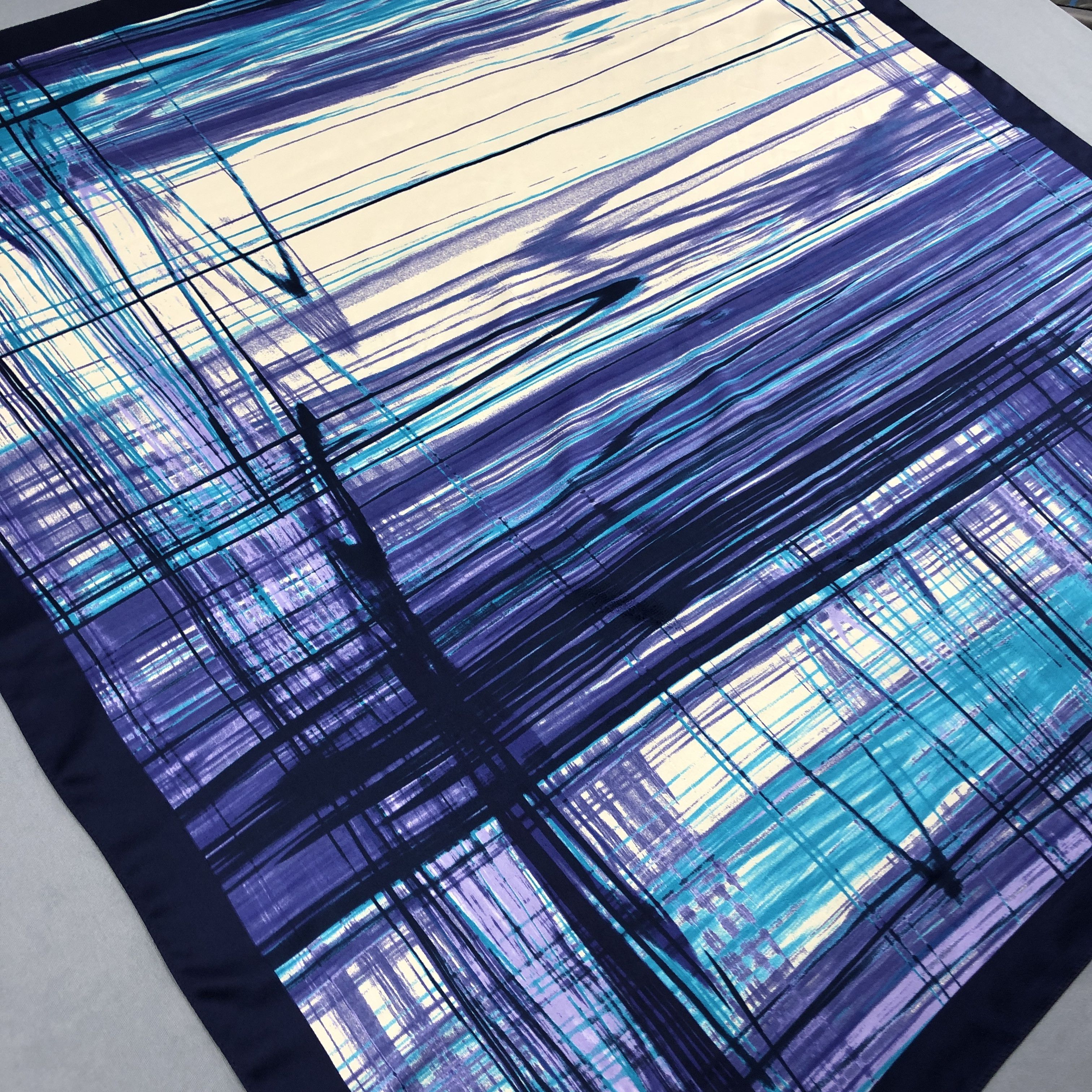 Japanese Brand Vintage Tie Rack SILK Scarf Twill Stole Wraps Scarves Size ONE SIZE - 3 Thumbnail